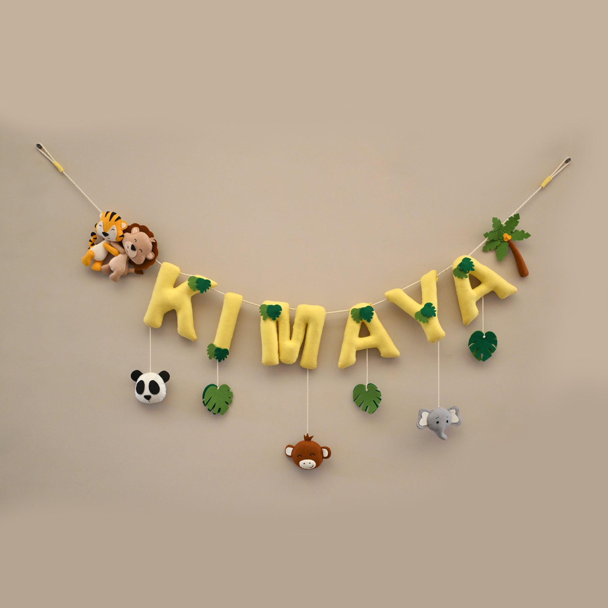Junior Zooloo Safari Personalised Name Bunting