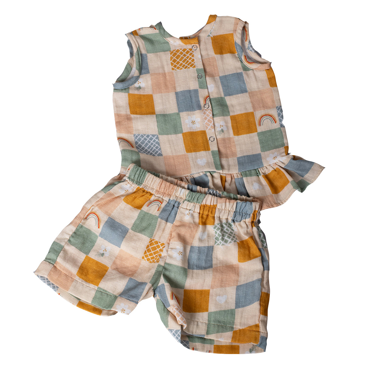 Girls Co-Ord Set- Boho Checks