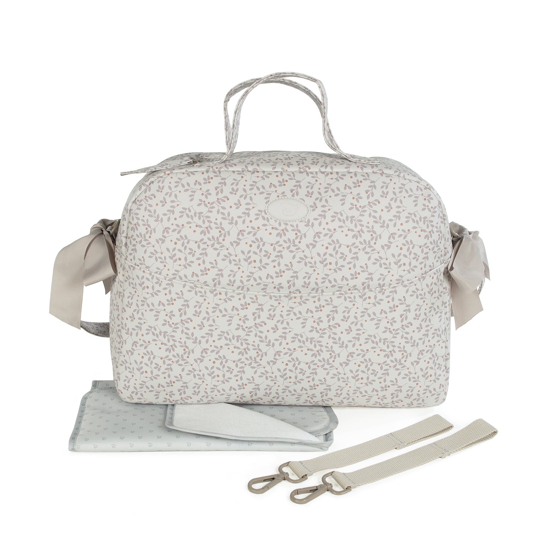 Pasito a Pasito Berries Grey Diaper Changing Bag