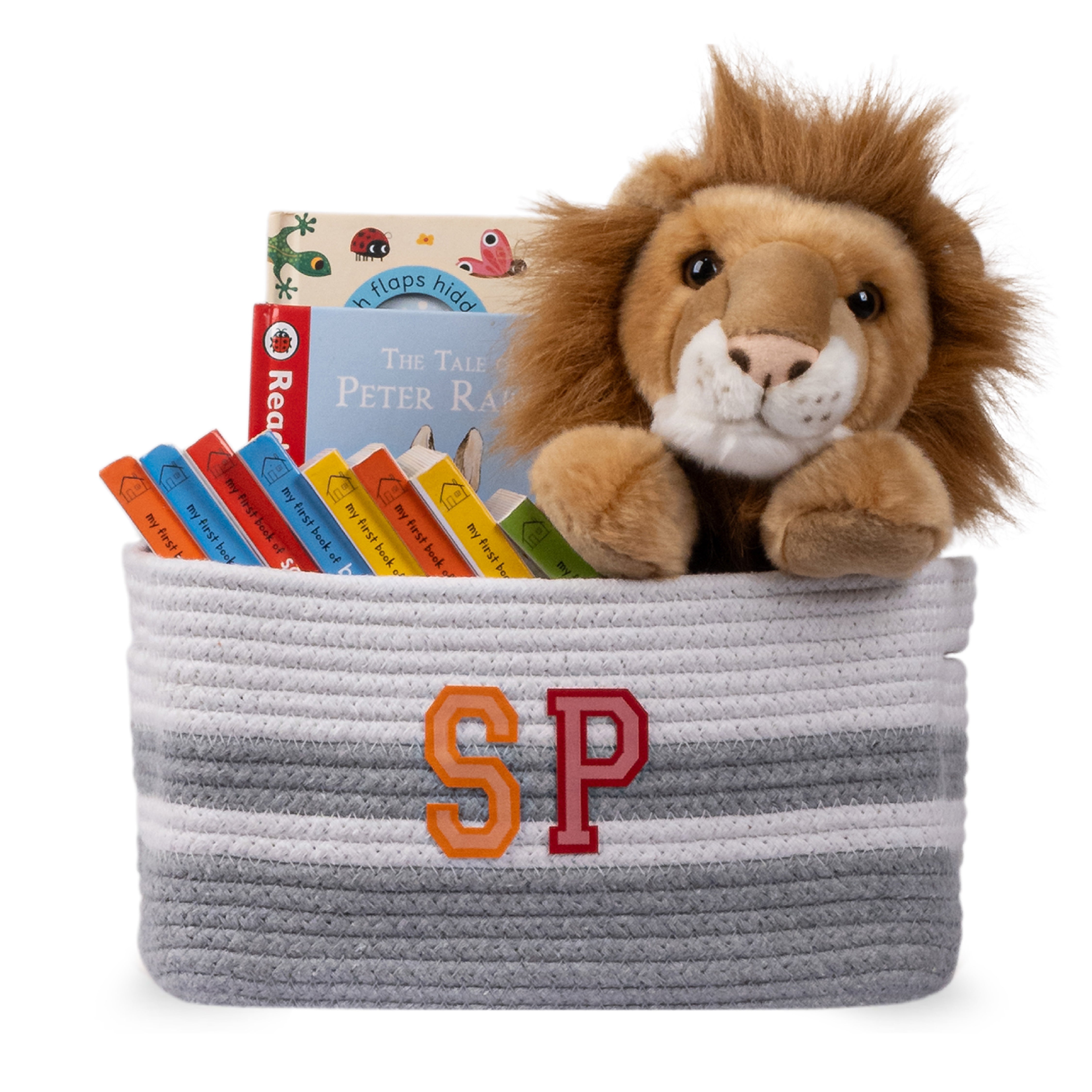 Cotton Rope Transport Trail Rectangular Toy Storage Basket