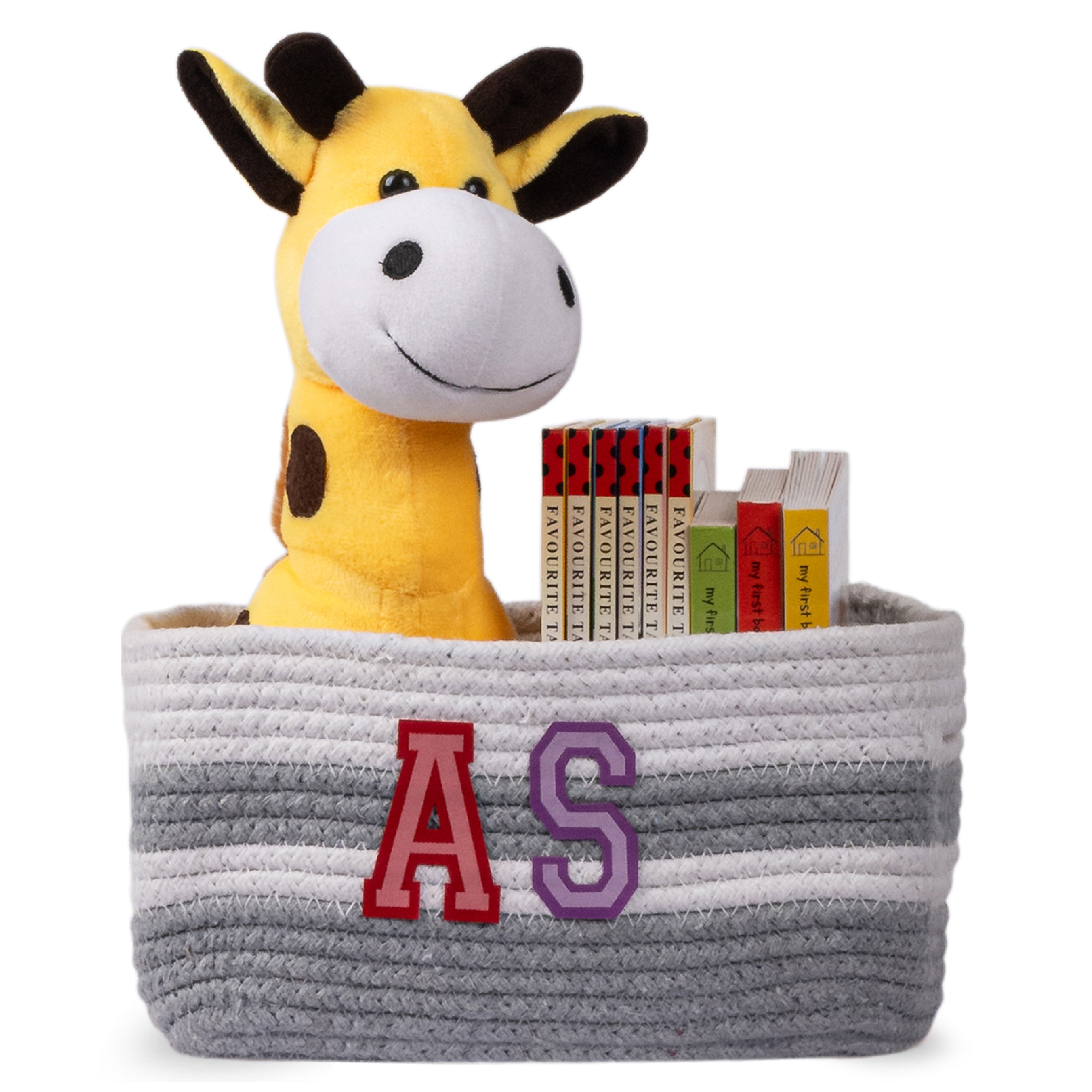 Cotton Rope Transport Trail Rectangular Toy Storage Basket