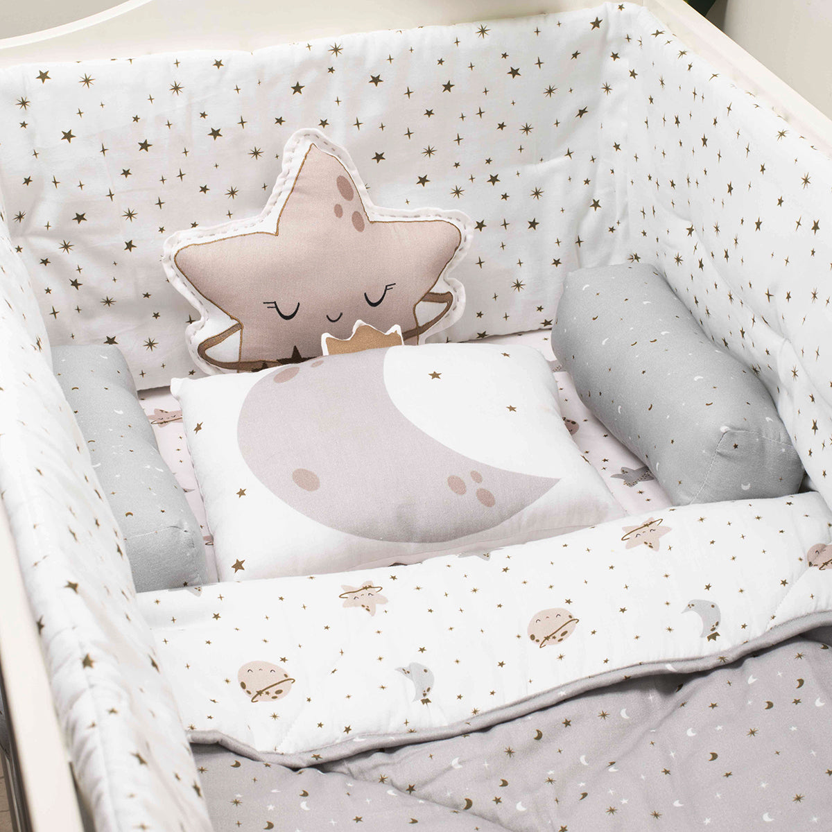 Tiny Snooze Cot Bedding Set – Starry Nights