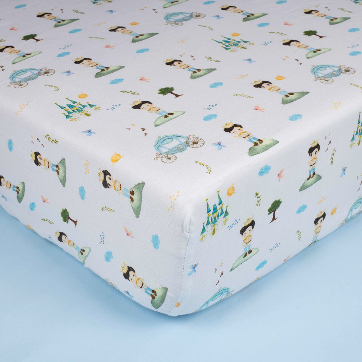 Tiny Snooze Organic Fitted Cot Sheet- Prince – Buy Now at My Baby