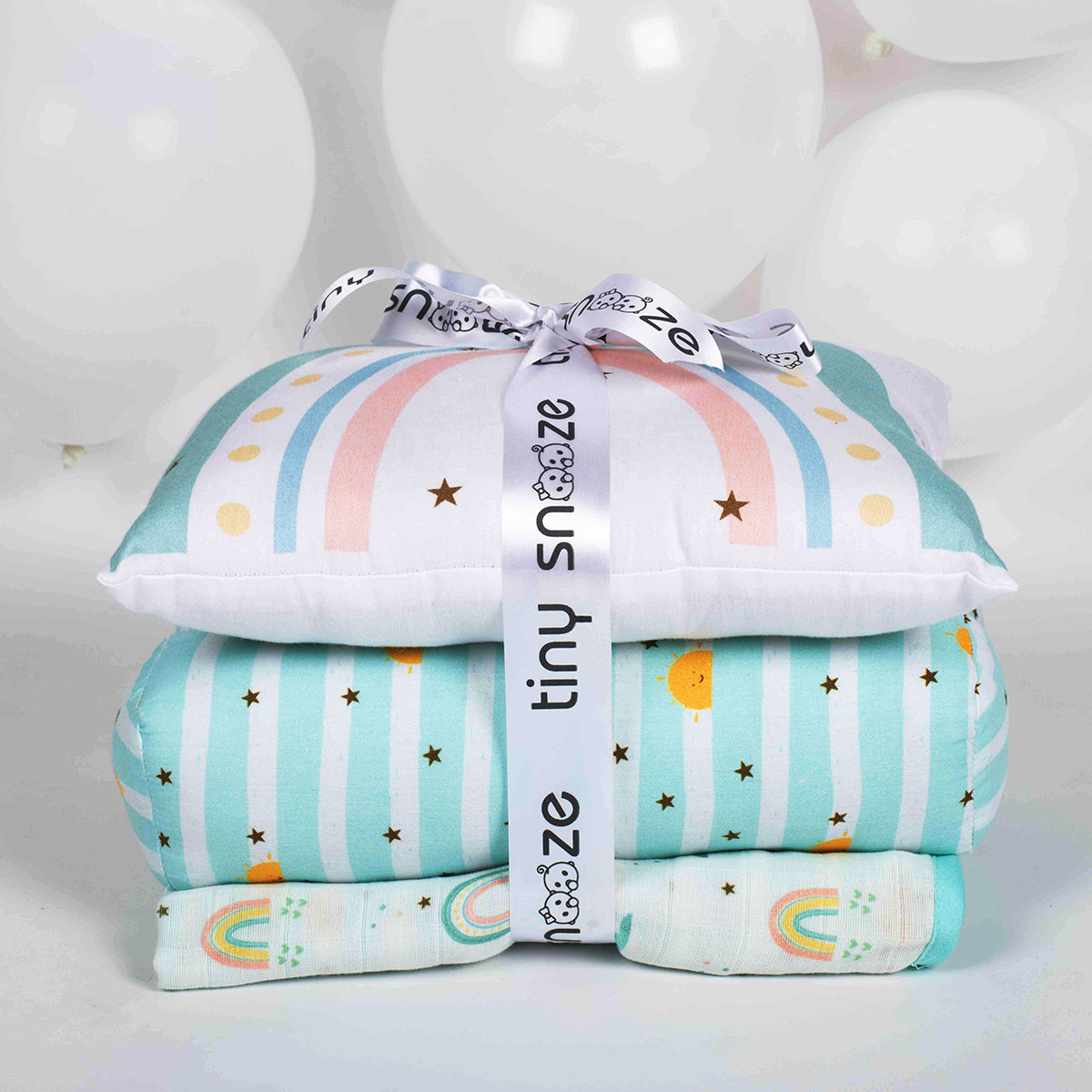 Tiny Snooze Mini Cot Set – Horizon – Buy Now at My Baby Babbles