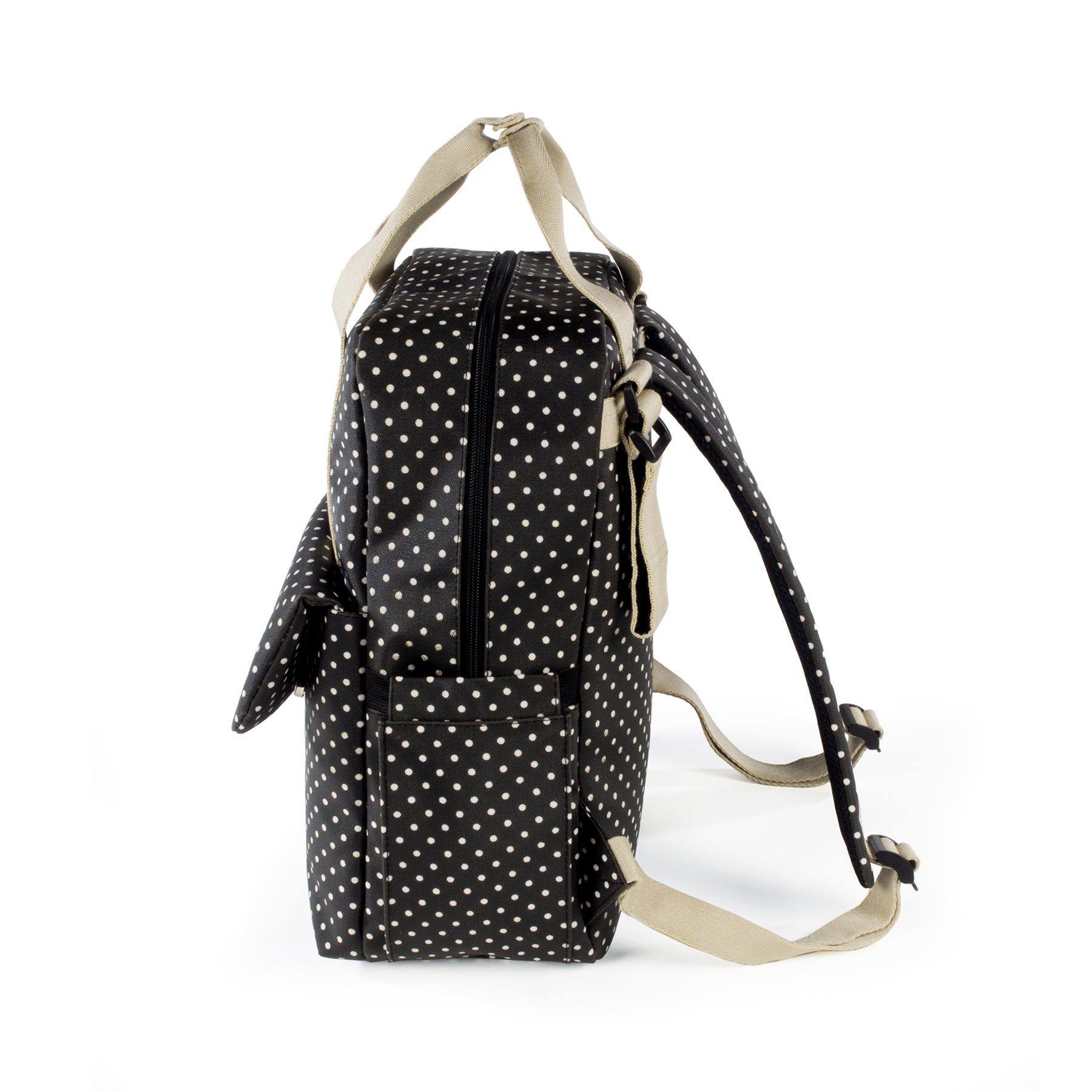 Walking Mum Emily Black Backpack Diaper Changing Bag