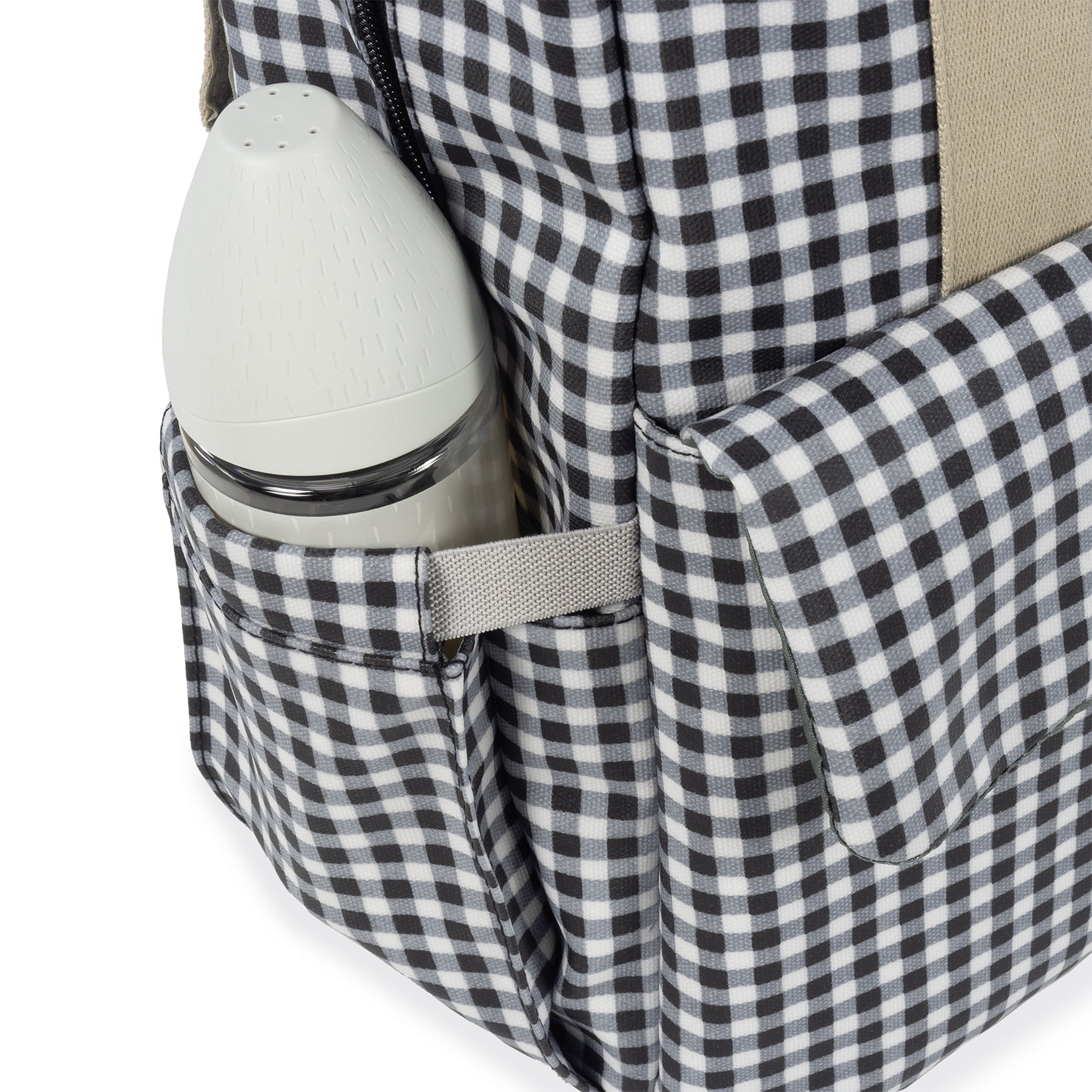 Walking Mum I Love Vichy Black Backpack Diaper Changing Bag