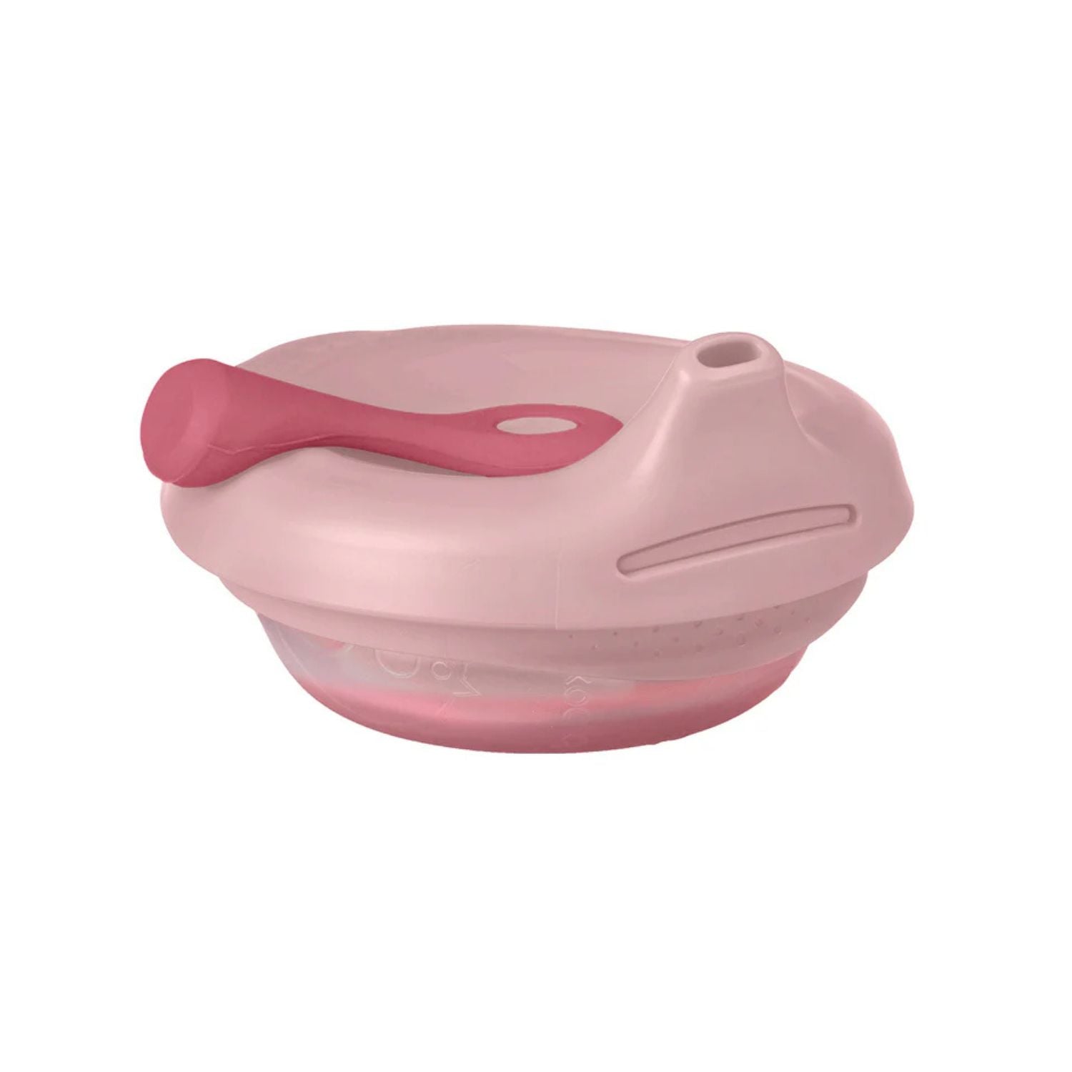 b.box Fill + Feed Silicone Feeding - Reusable & Mess-Free Baby Food Container 110ml - Blush Pink