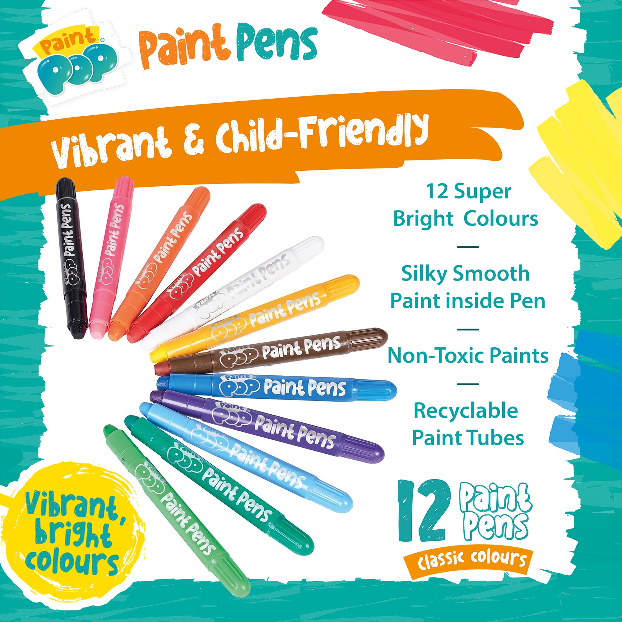 Paint Pop  12 Pack Quick Dry Paint Pens