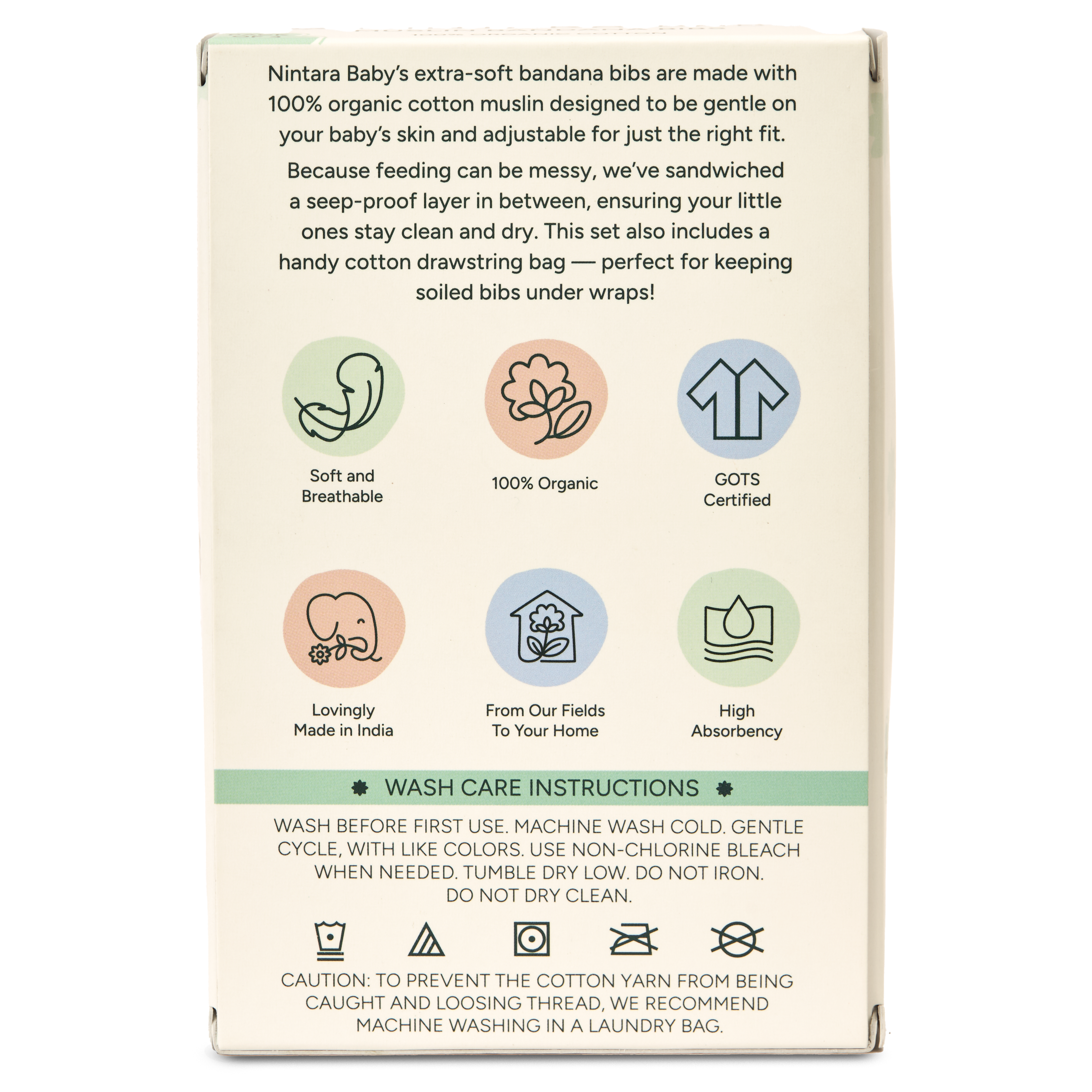 Bandana Bibs – 100% Organic Premium Muslin Cotton, Absorbent, Waterproof, Extra-Soft, Adjustable, Lightweight & Durable, Perfect for Newborns, Babies & Toddlers Ages 0-3, Pack of 2/3/6