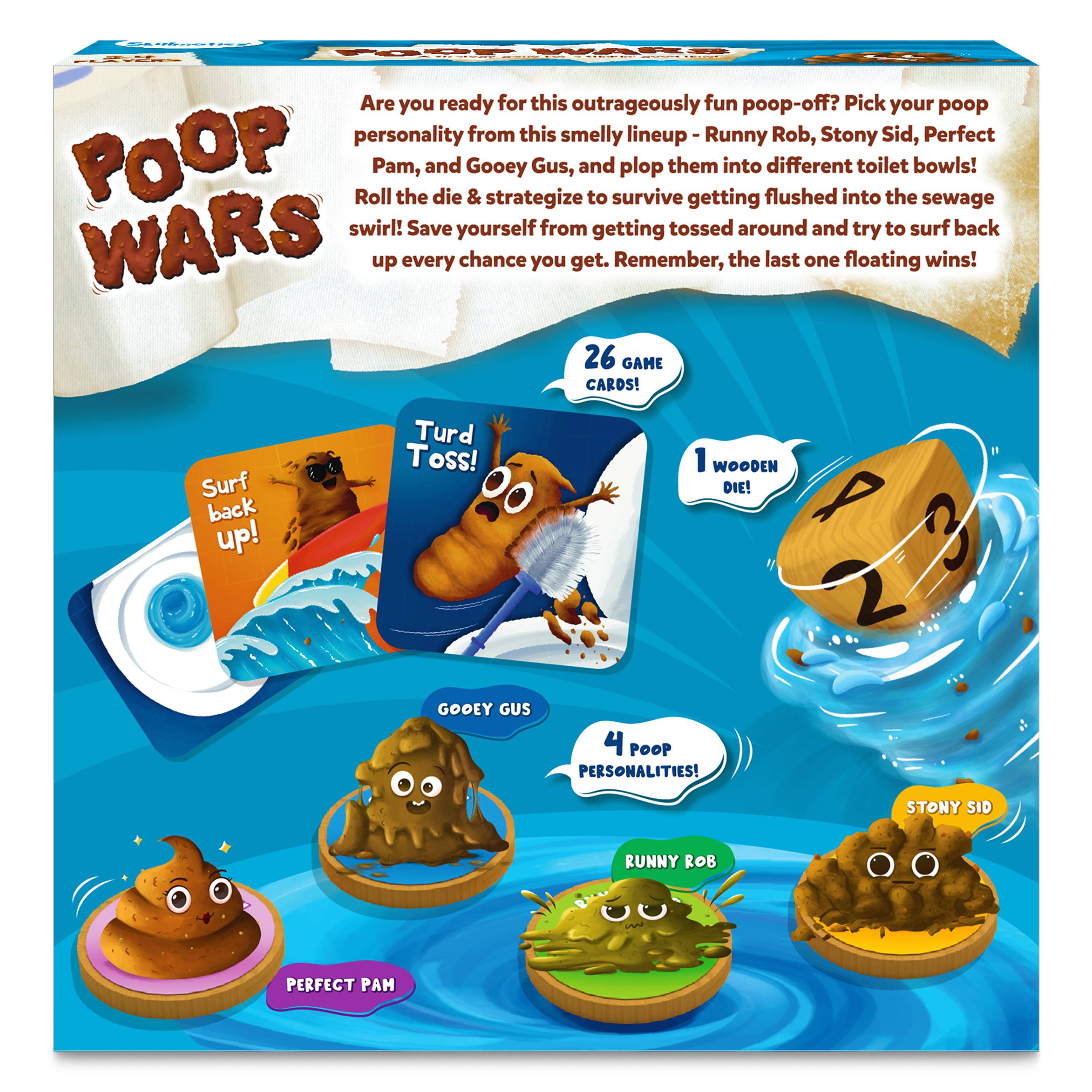 Skillmatics Card Game - Poop Wars, Fun & Fast-Paced Game Of Strategy, Party Game For Kids & Family, Gift For Girls & Boys Ages 6 & Up