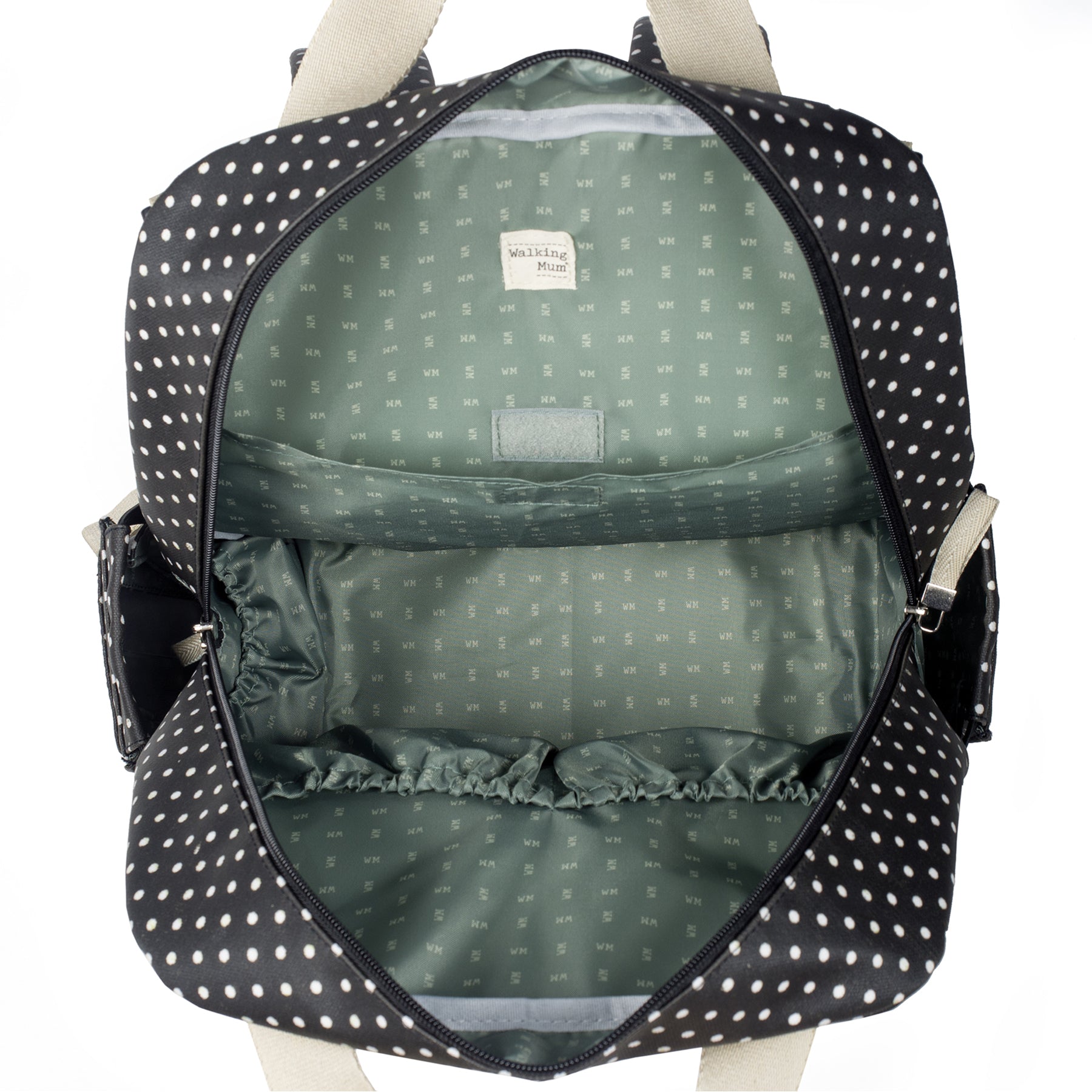 Walking Mum Emily Black Backpack Diaper Changing Bag