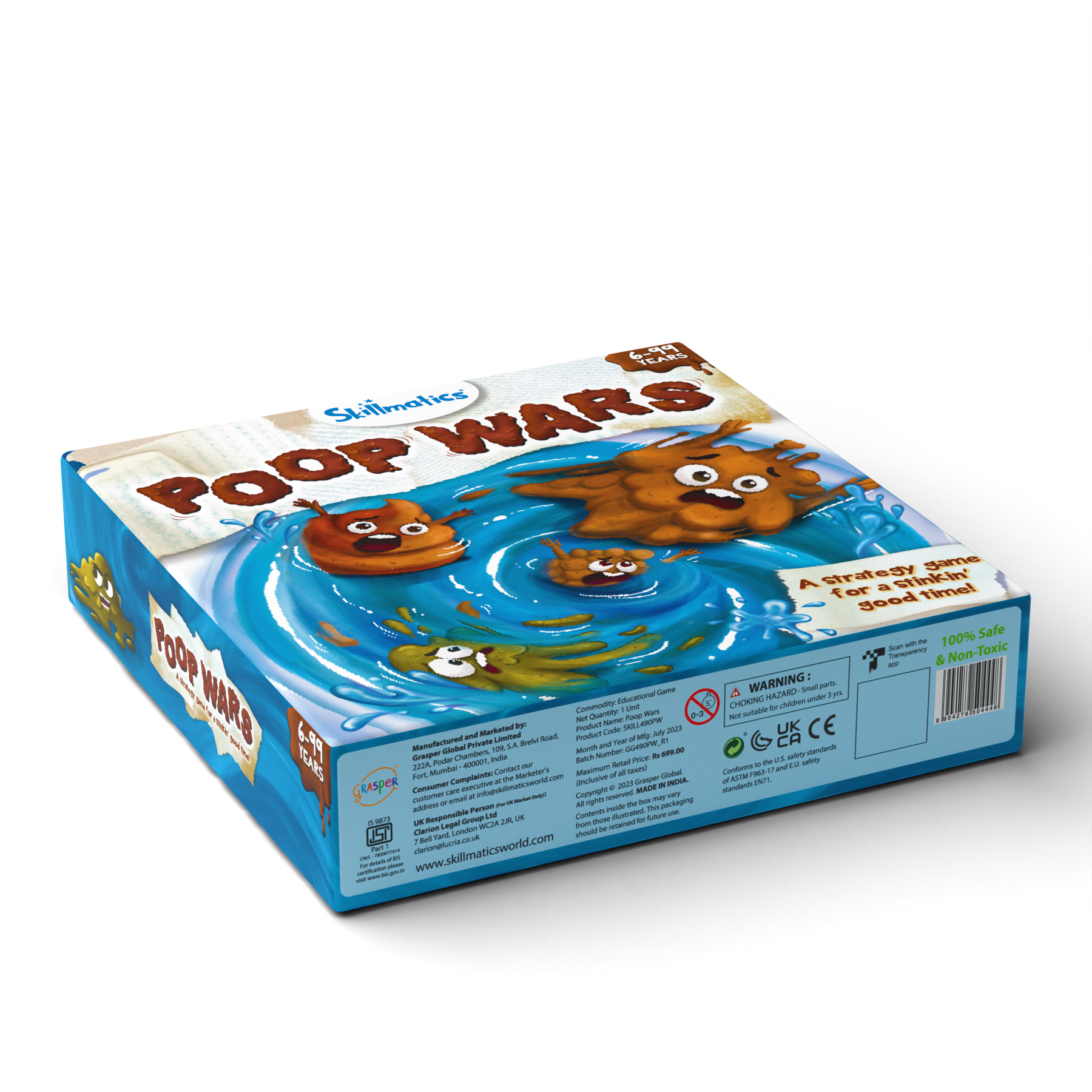 Skillmatics Card Game - Poop Wars, Fun & Fast-Paced Game Of Strategy, Party Game For Kids & Family, Gift For Girls & Boys Ages 6 & Up