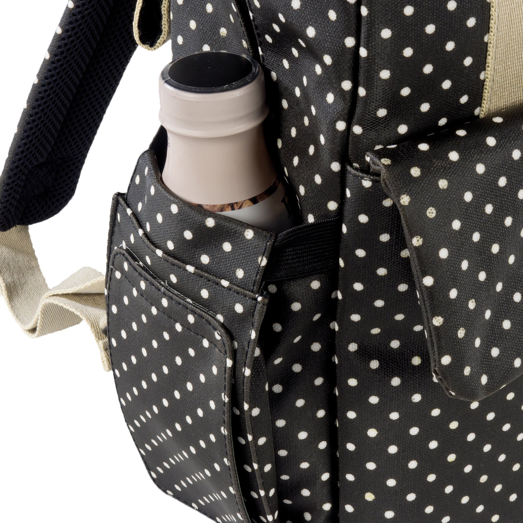 Walking Mum Emily Black Backpack Diaper Changing Bag