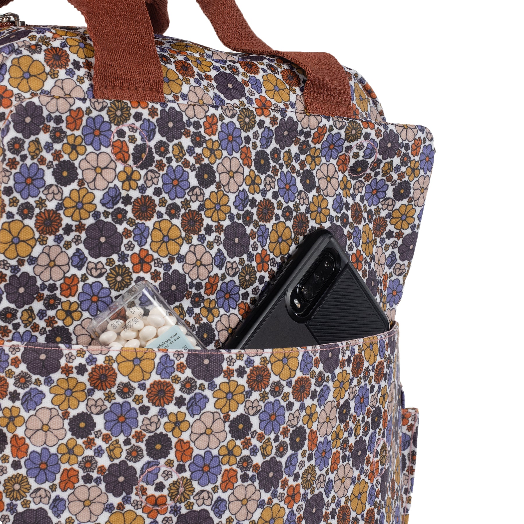 Walking Mum Camden Multicolor Backpack Diaper Changing Bag