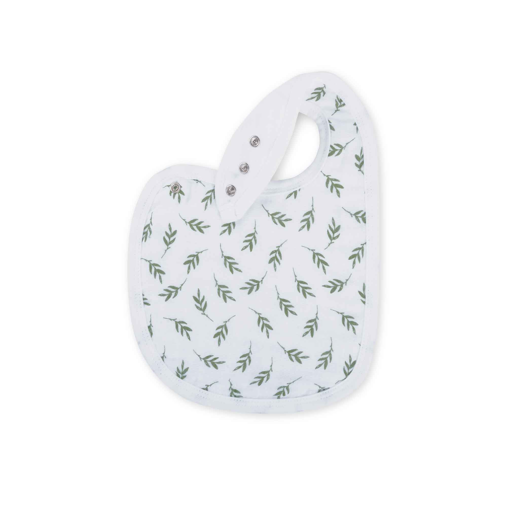 Theoni Cotton Muslin Snap Bib (Set Of 2)-Woody Tiger