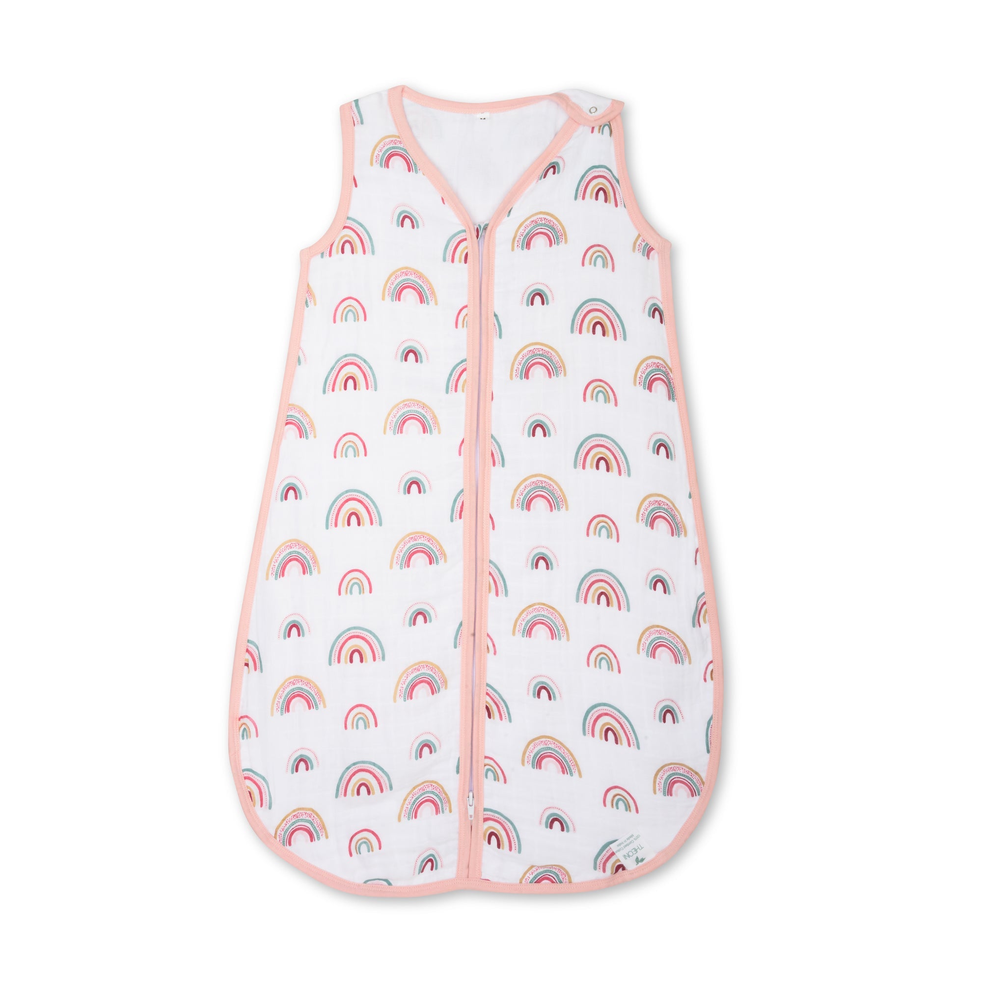 Theoni 100% Cotton Muslin Baby Sleeping Bag - Hawaiian Rainbow