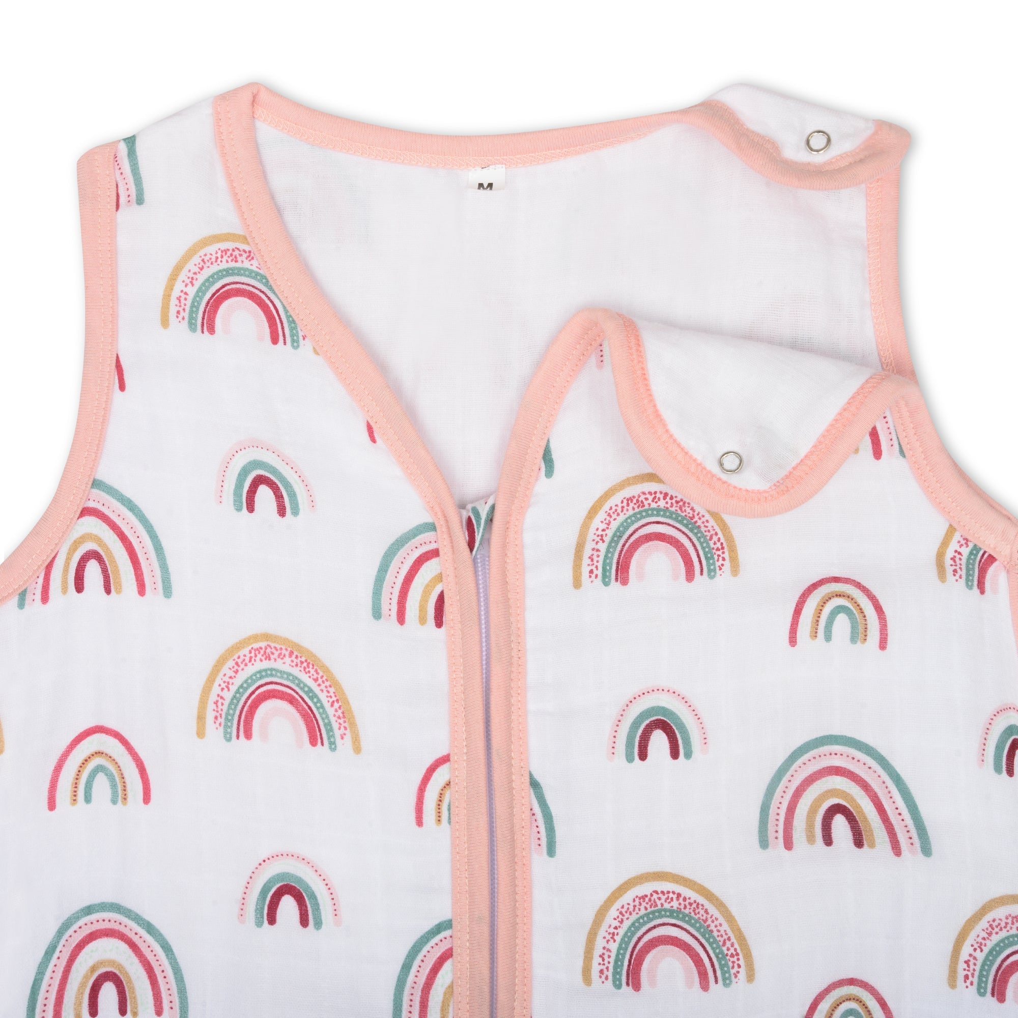 Theoni 100% Cotton Muslin Baby Sleeping Bag - Hawaiian Rainbow