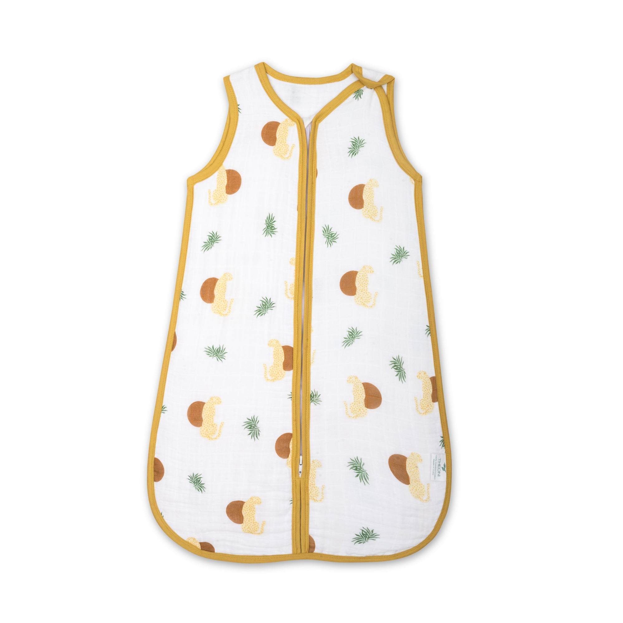 Theoni 100% Cotton Muslin Baby Sleeping Bag - Woody Tiger