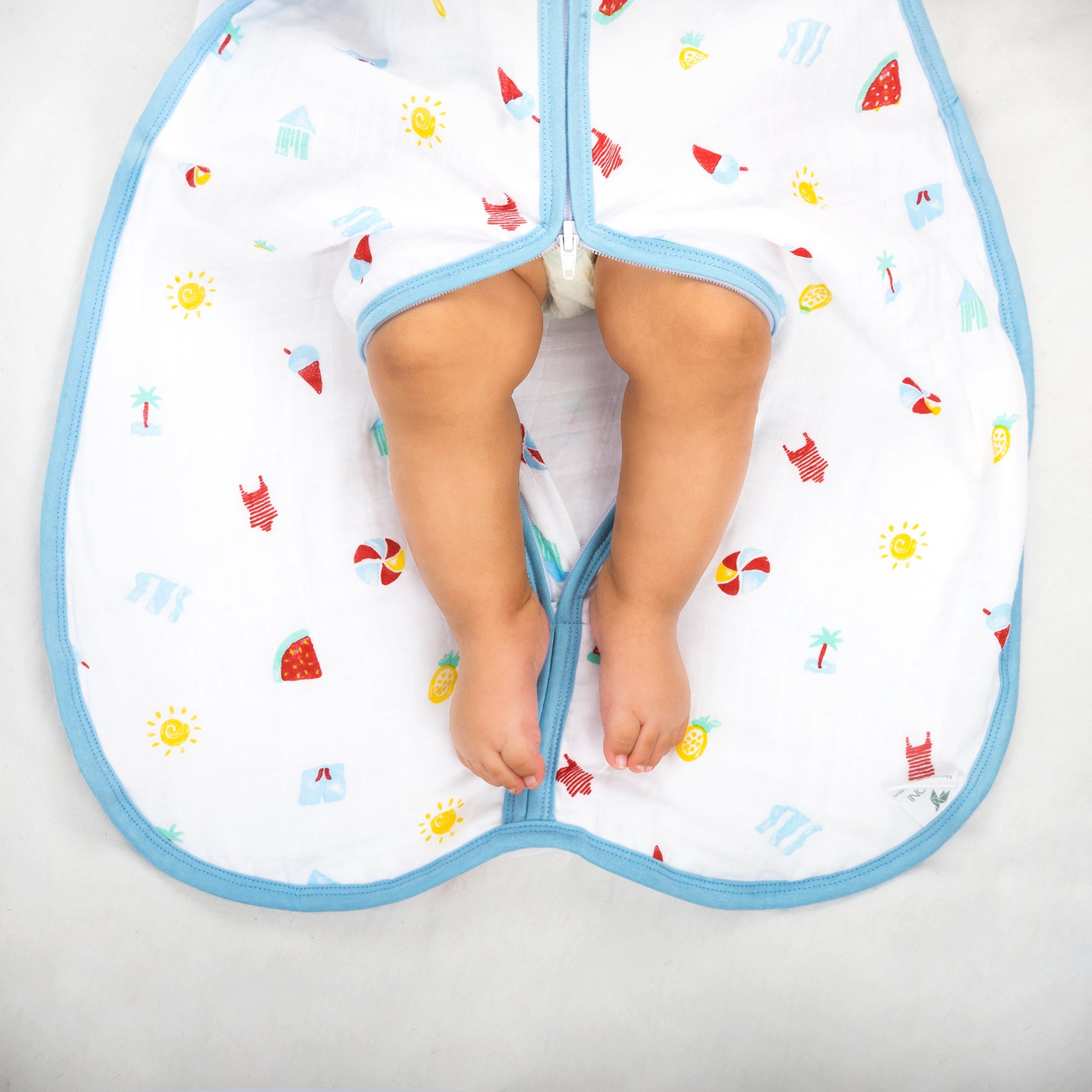 Theoni 100% Cotton Muslin Baby Sleeping Bag - Holiday Hues