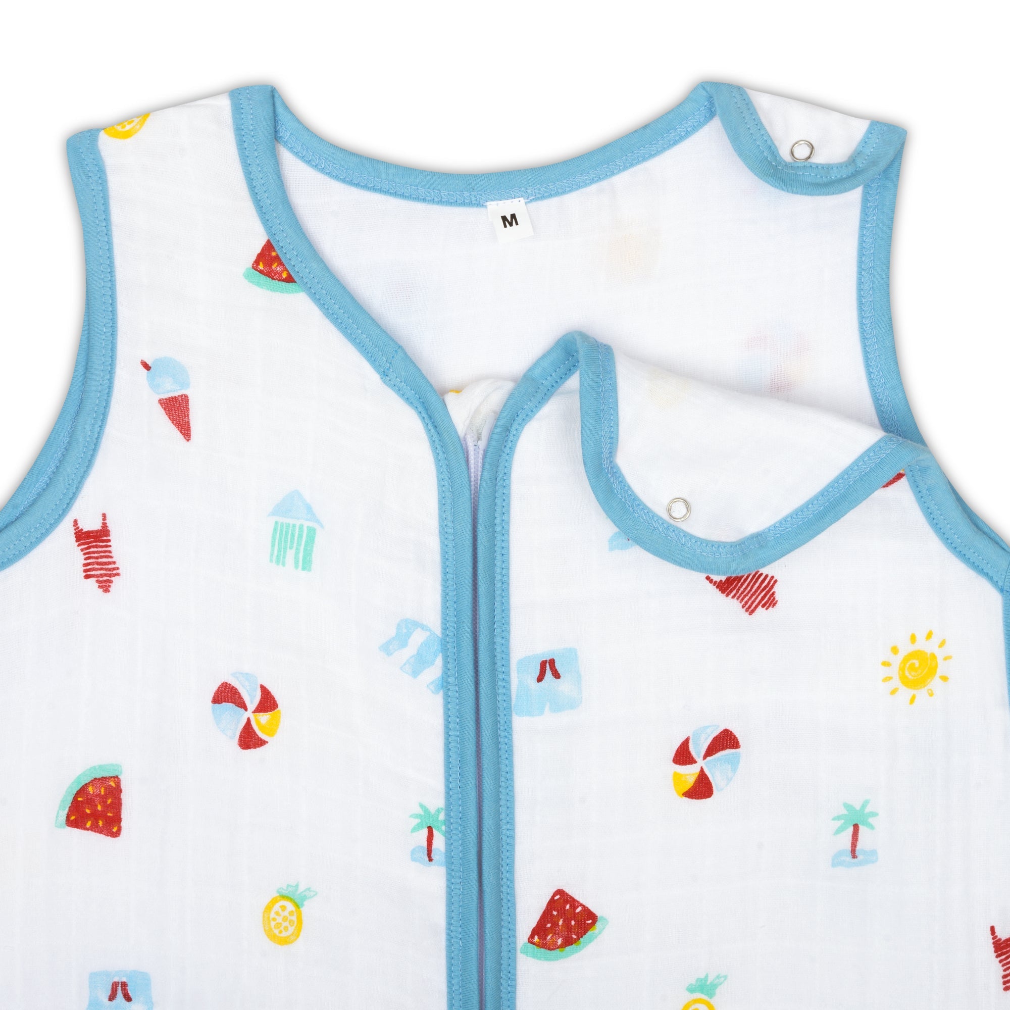 Theoni 100% Cotton Muslin Baby Sleeping Bag - Holiday Hues