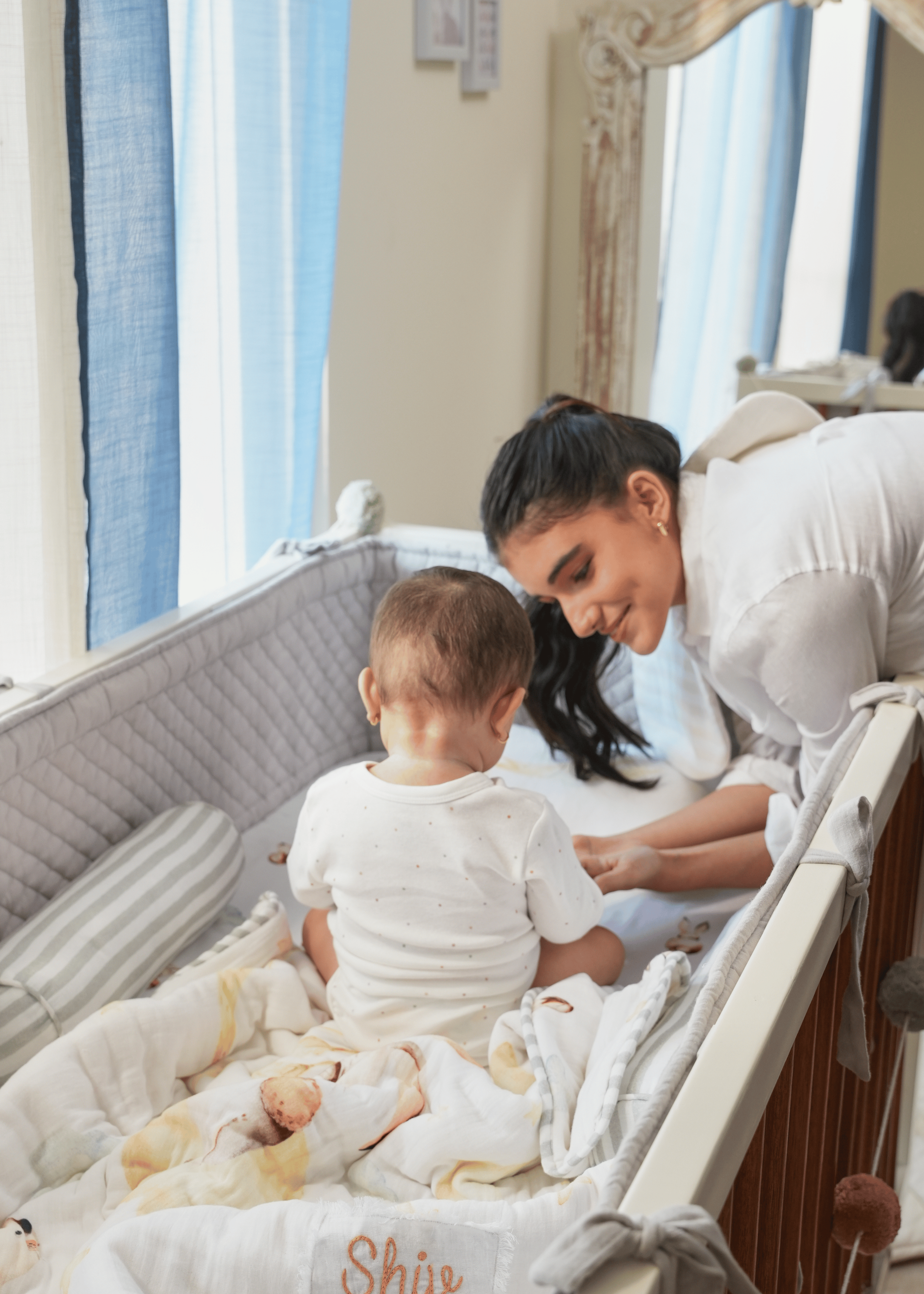 Cot Bumper - White