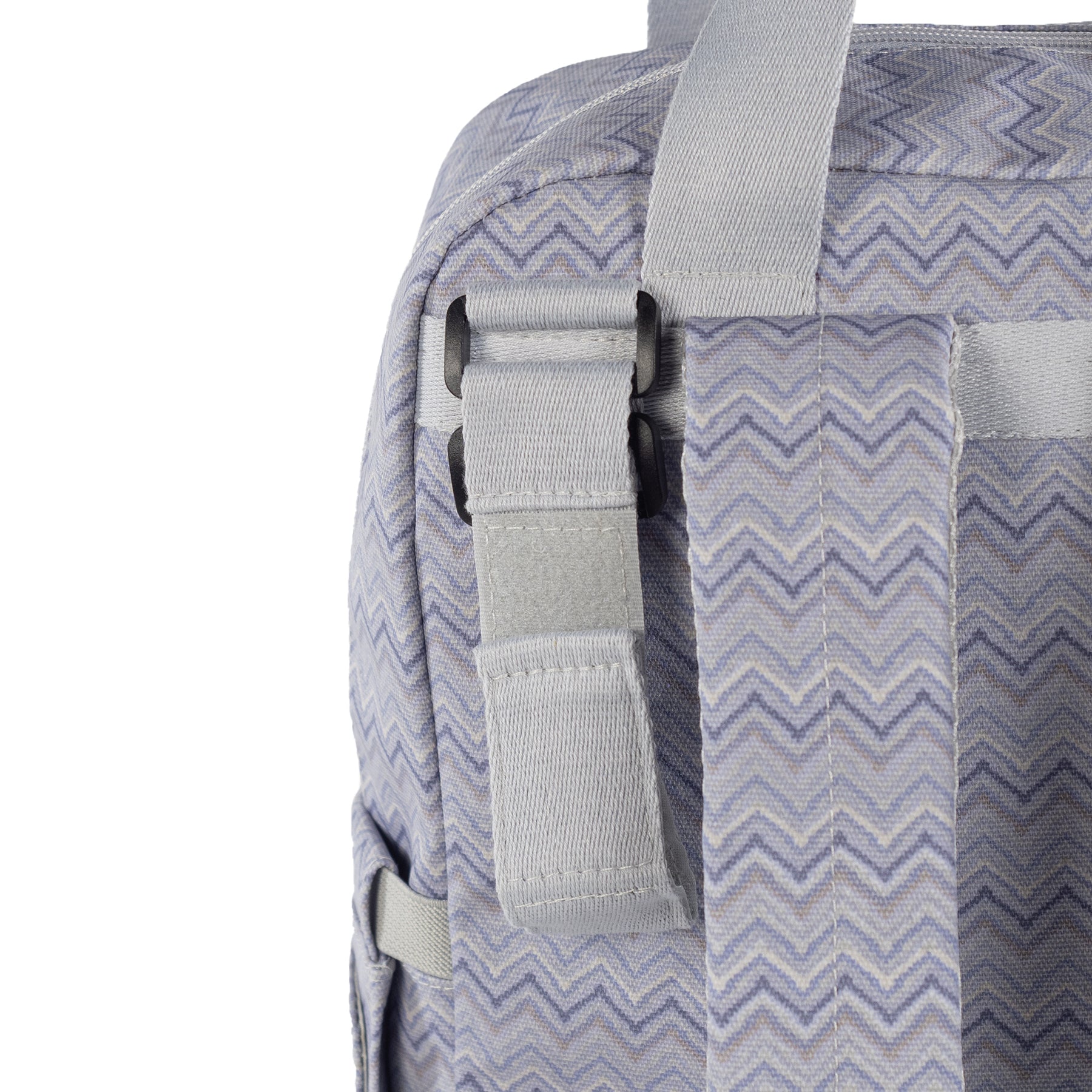 Walking Mum Zigzag Grey Backpack Diaper Changing Bag