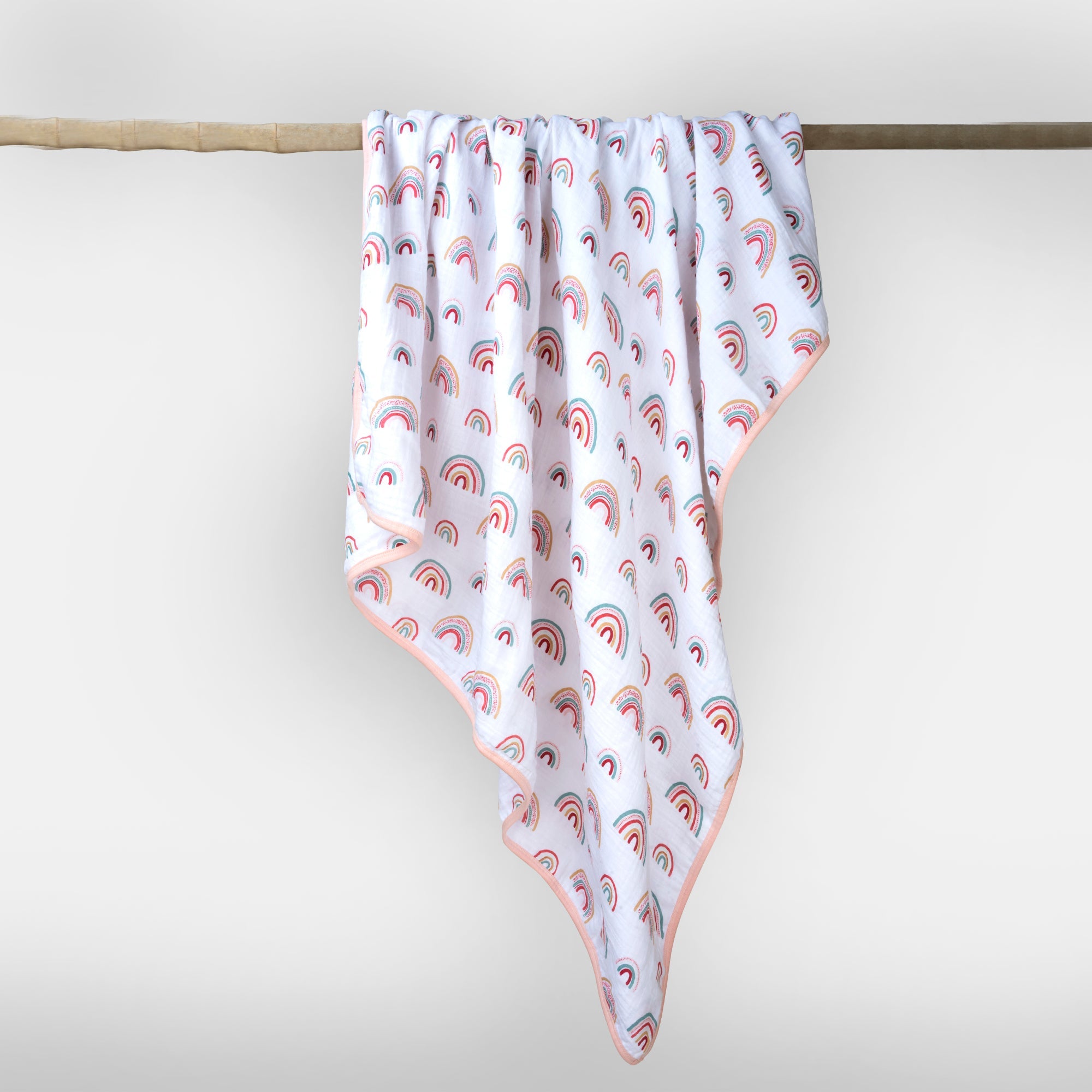 Theoni 100% Cotton Muslin Snuggle Blanket-Hawaiian Rainbow