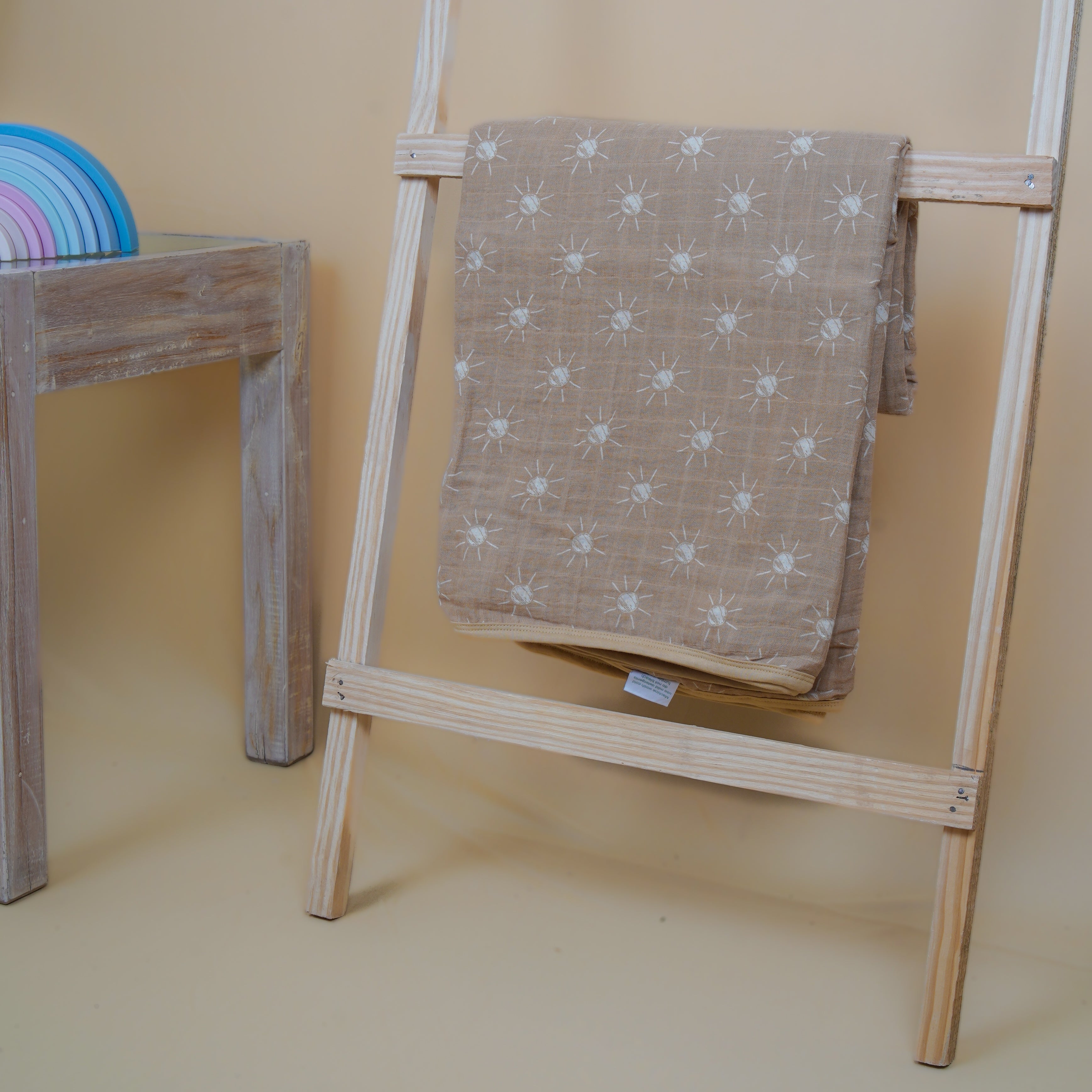 Theoni 100% Cotton Muslin Snuggle Blanket-Santorini Sun