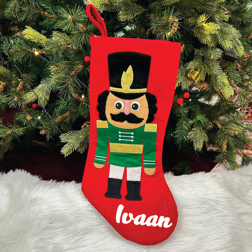 Nutcracker Stocking 17"& 8"