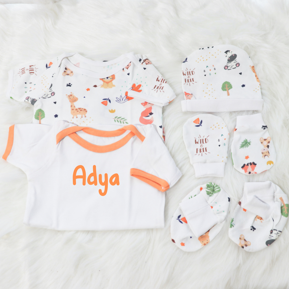 Baby Animals Newborn Bodysuits Bundle – Buy Now at My Baby Babbles