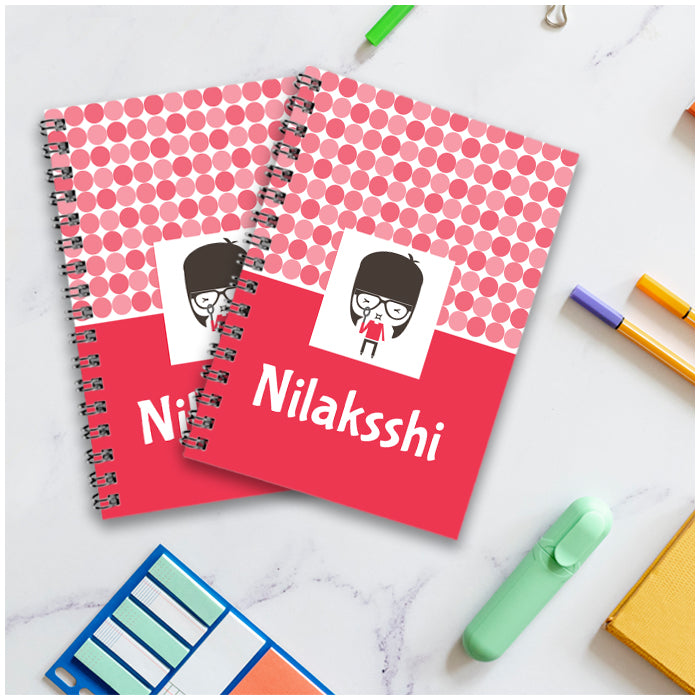 Personalised Notebook (A5 Size) - Girligirl
