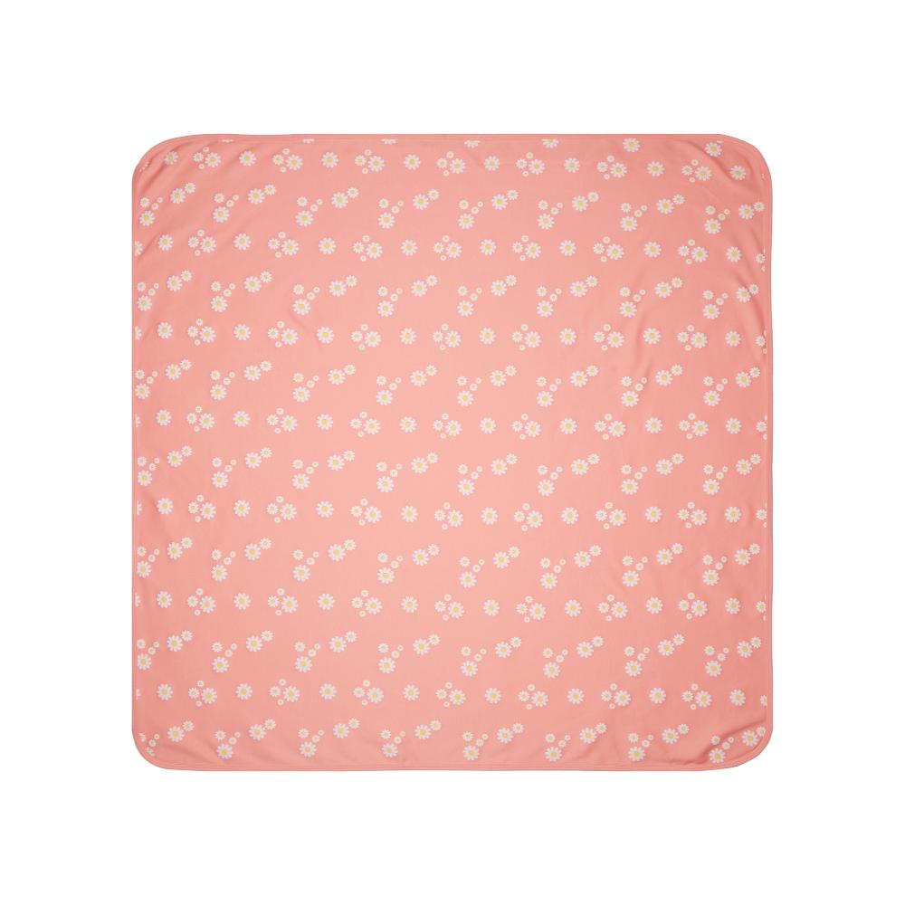100% Cotton Interlock Baby Wrapper Daisy Print & White Pack of 2