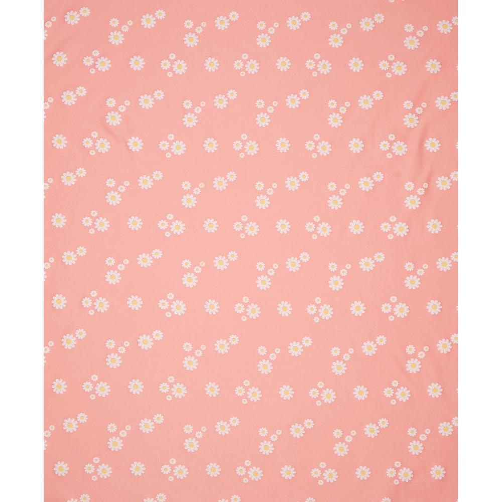 100% Cotton Interlock Baby Wrapper Daisy Print & White Pack of 2