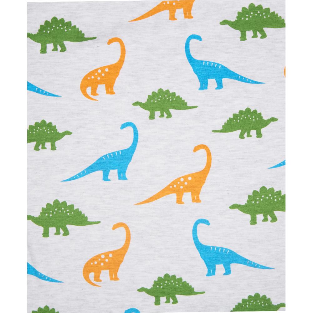 100% Cotton Interlock Baby Wrapper Dino Print & White Pack of 2