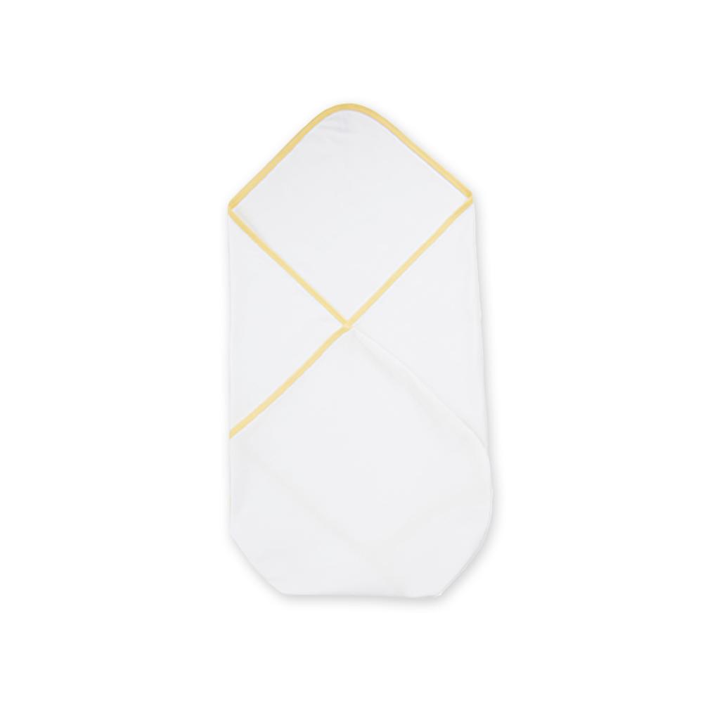 100% Cotton Interlock Baby Wrapper Lemon Print & White Pack of 2