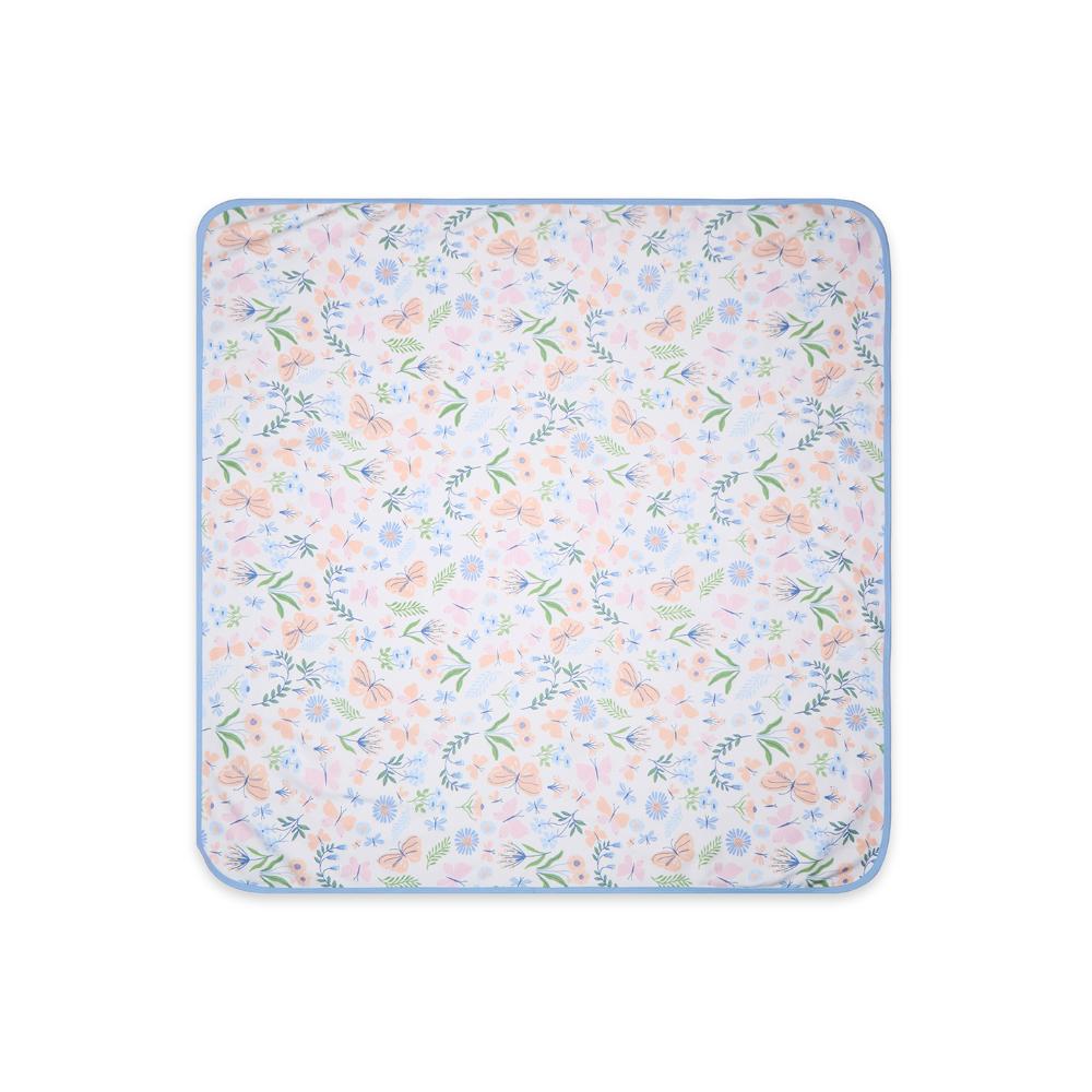 100% Cotton Interlock Baby Wrapper Butterfly Print & Blue Pack of 2