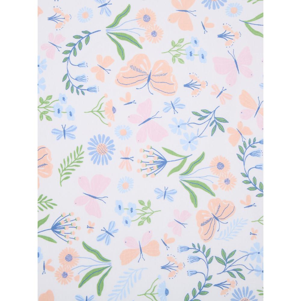 100% Cotton Interlock Baby Wrapper Butterfly Print & Blue Pack of 2