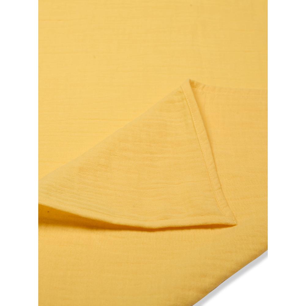 3 in 1 Muslin Swaddle Wrapper Pack of 2 (Size 41x41 Inches) Barnyard Print & Yellow