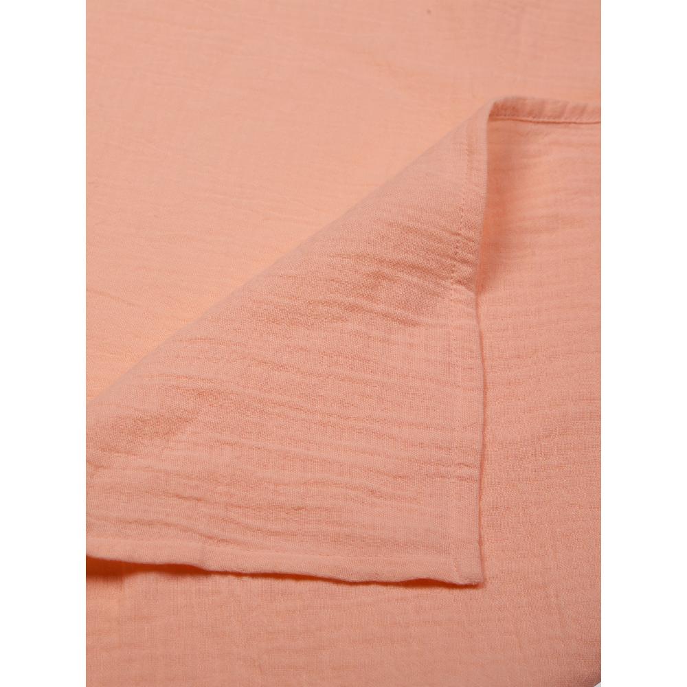 3 in 1 Muslin Swaddle Wrapper Pack of 2 (Size 41x41 Inches) Fruit Print & Peach