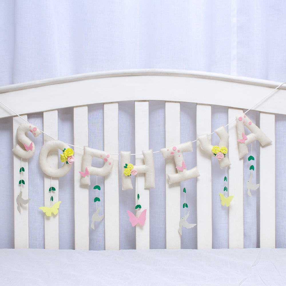 Birds & Butterflies Name Bunting/Garland