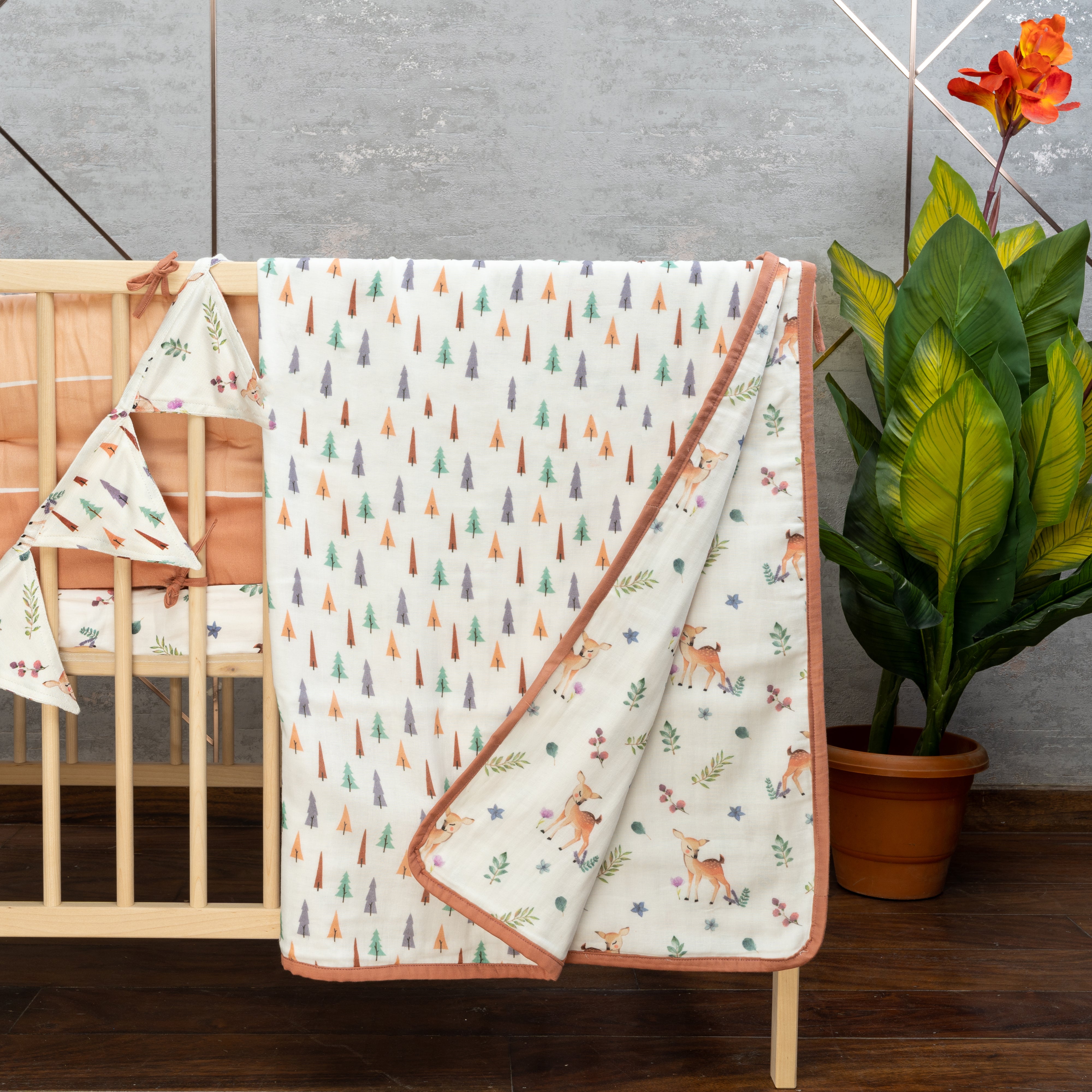 Tiny Snooze Organic Summer Blanket- Enchanted Forest 0-6 Years