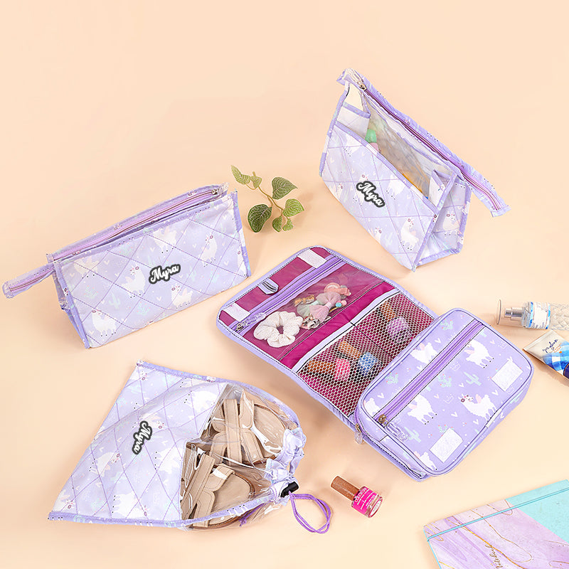 Multi Use Pouch Set- 4 Piece Set - Llama