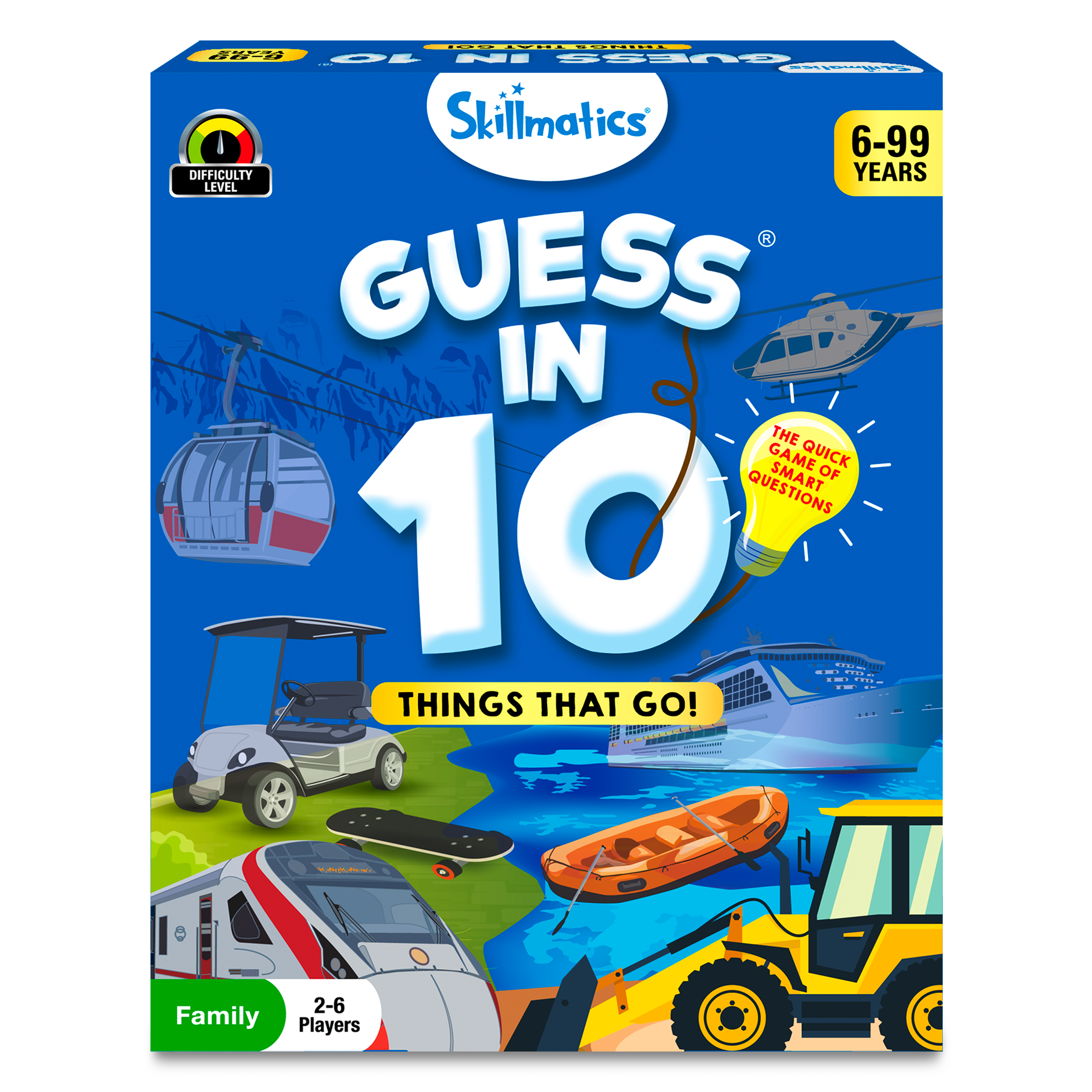 Guess in 10 – Things That Go! | Card Game of Smart Questions