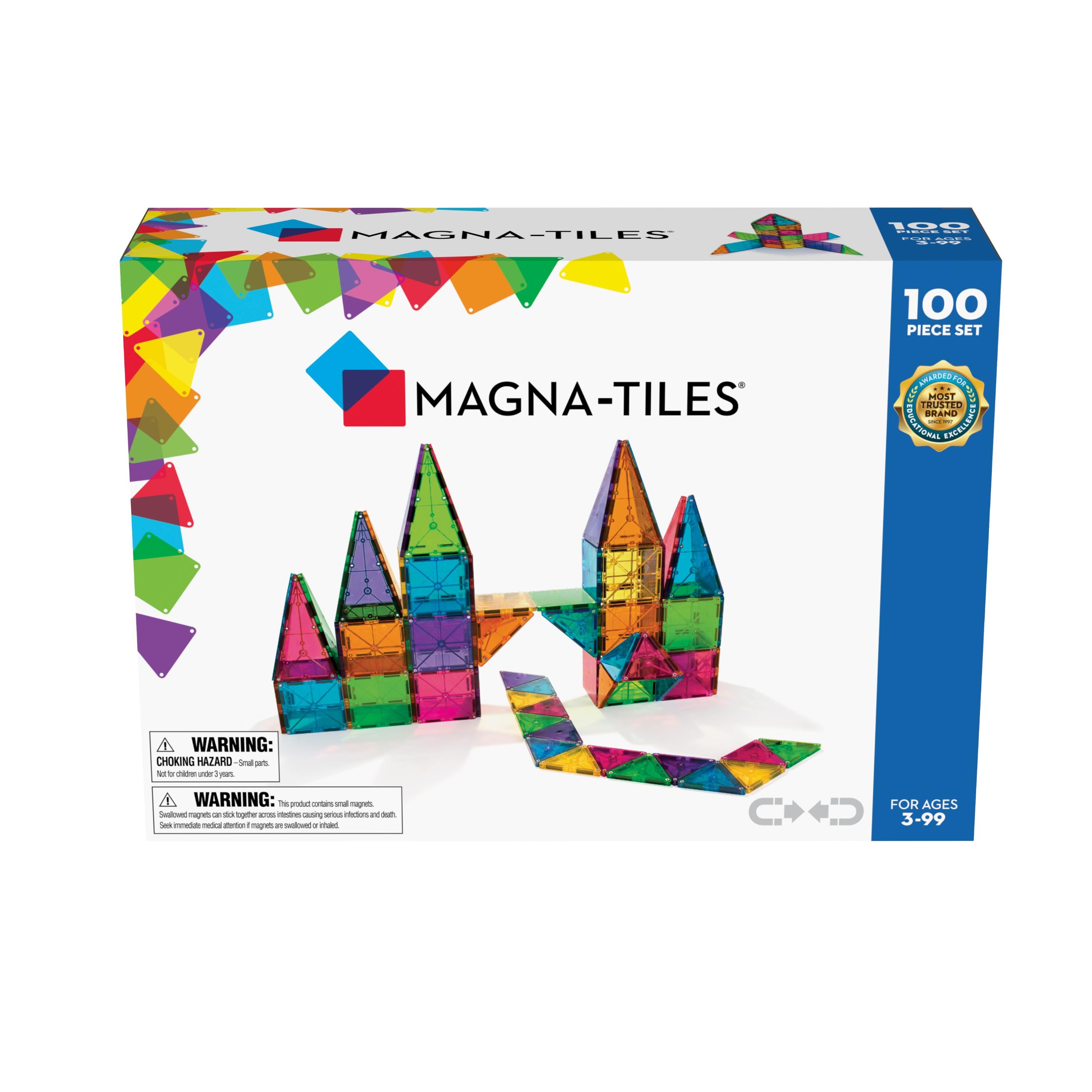 Magna Tiles Clear Colors 100 Piece Set