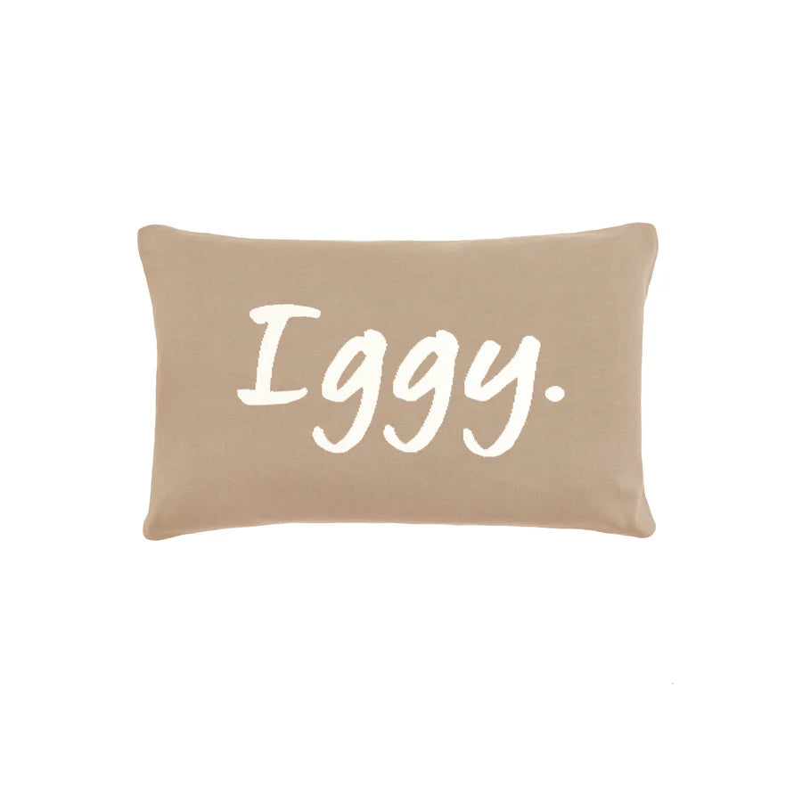 Name Pillowcase - Light Camel; Letter: Oatmeal