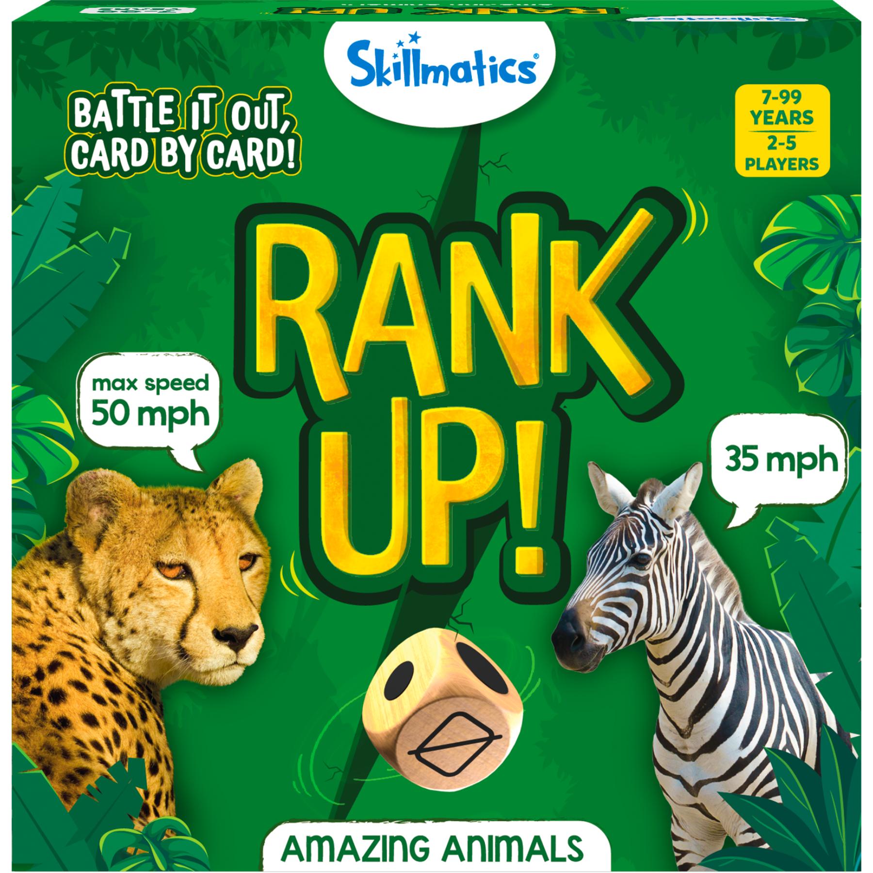 Skillmatics Trump Card Game - Rank Up Animals, Fun & Fast-Paced Game Of Memory, Perfect For Family Game Night, Gifts For Ages 7 And Up