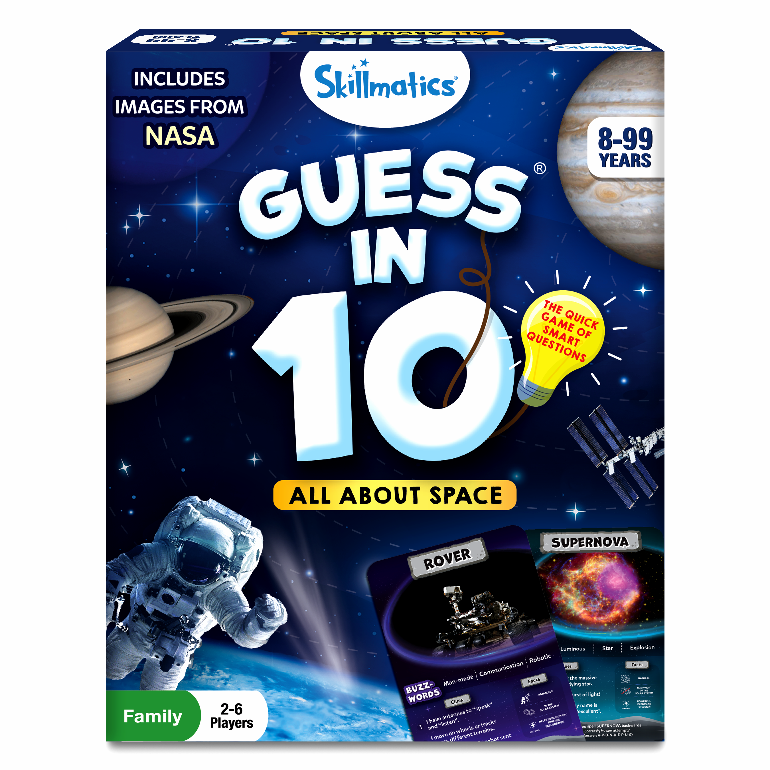 Skillmatics Card Game - Guess in 10 Space, Perfect for Boys, Girls, Kids & Families Who Love Educational Toys, Gifts for Ages 8, 9, 10 and Up