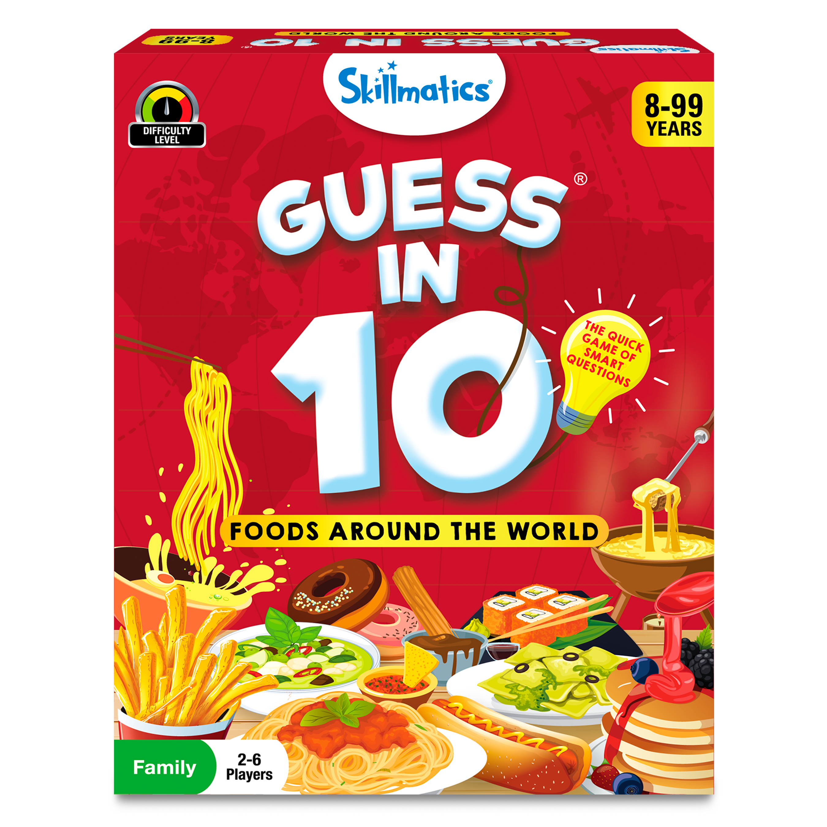 Guess in 10 Foods Around The World- Card Game