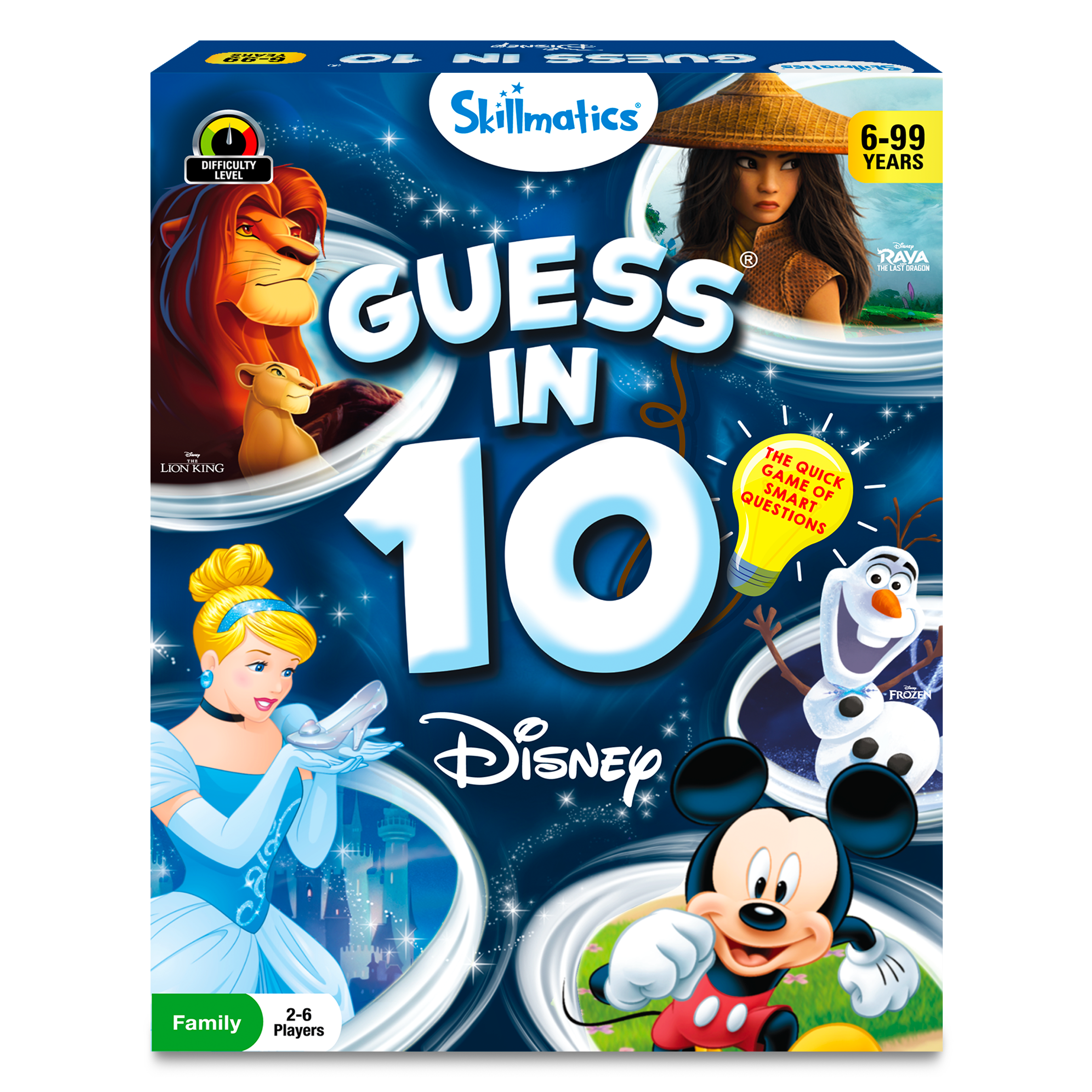 Skillmatics Disney Card Game - Guess in 10, Gifts for Ages 6 and Up, Super Fun Mickey Mouse, Lion King Game for Kids