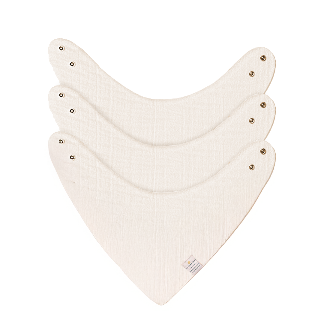 Bandana Bibs – 100% Organic Premium Muslin Cotton, Absorbent, Waterproof, Extra-Soft, Adjustable, Lightweight & Durable, Perfect for Newborns, Babies & Toddlers Ages 0-3, Pack of 2/3/6
